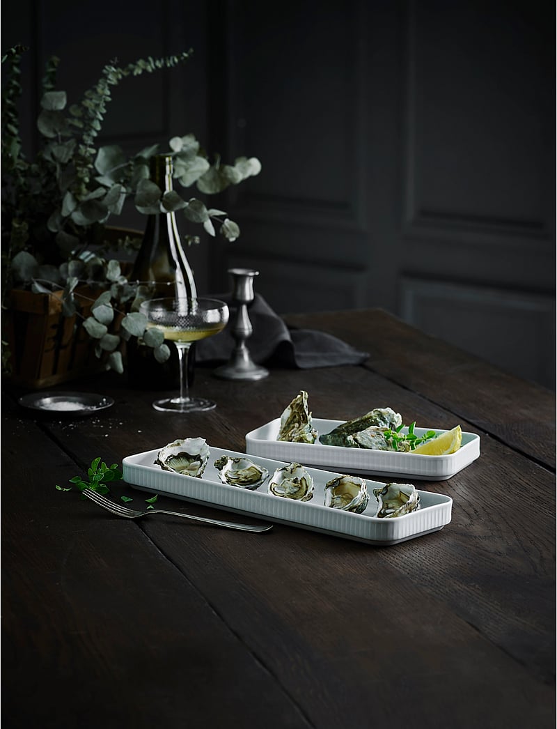 Pillivuyt - Dish Rectangular Plissé - madalaimad hinnad - white - 1