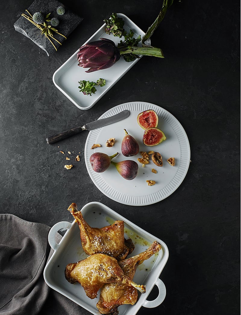 Pillivuyt - Dish Rectangular Plissé - die niedrigsten preise - white - 5