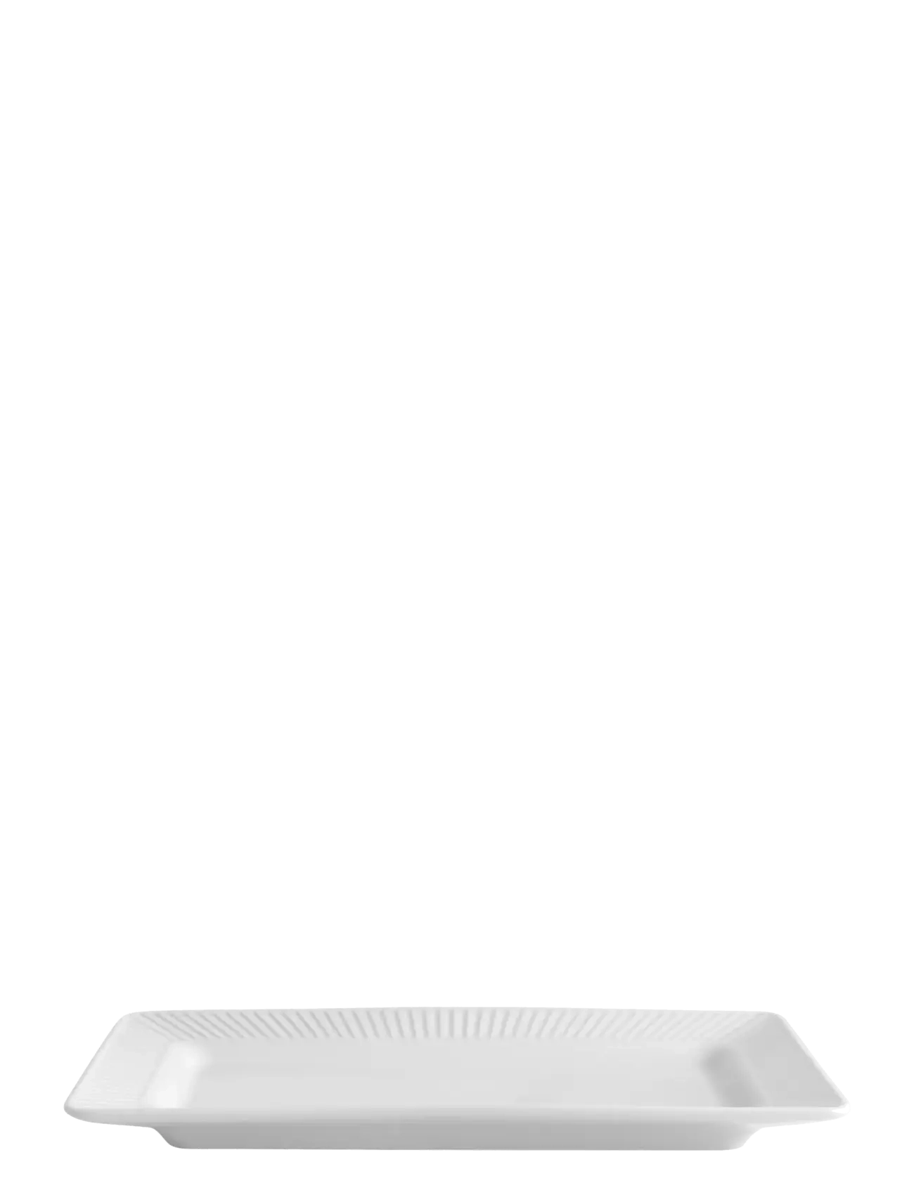 Pillivuyt Dish Rectangular Plissé - Serving dishes - WHITE / white