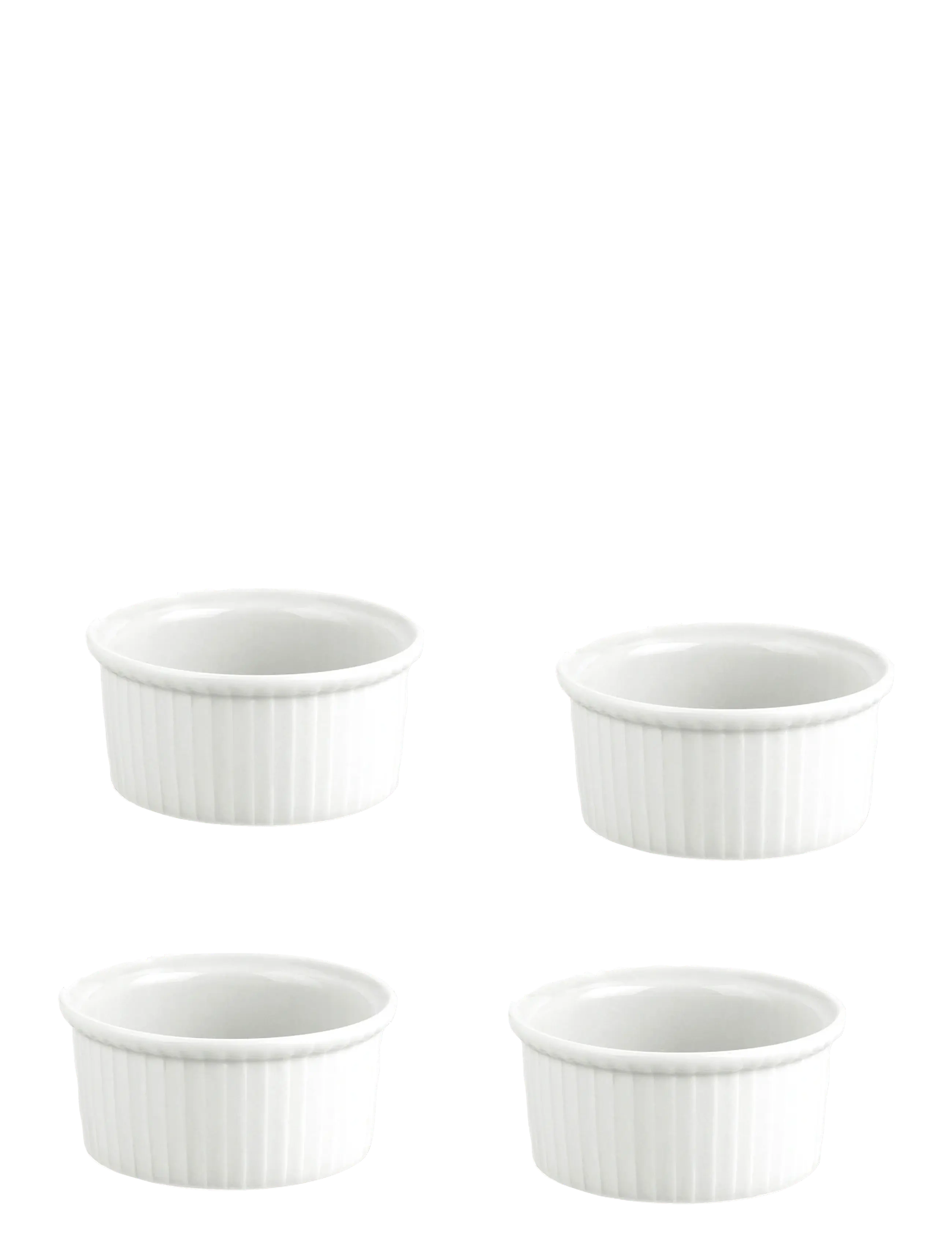 PILLIVUYT Ramekin Lav Nr. 1 Serie Originale 4 Stk. Weiß - 15CL 9X 4CM - Unisex