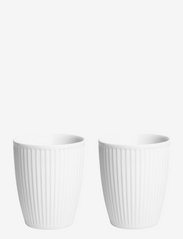 Thermo mug Plissé 25 cl 8 x 12 cm 2 pcs White - WHITE