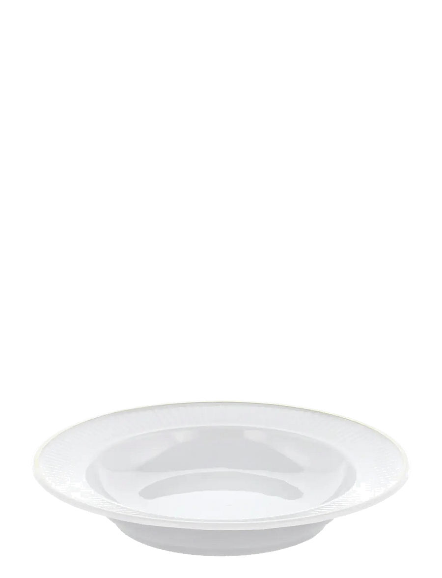 Pillivuyt - Plate deep Plissé Gold 22 cm White/Matte gold - supitaldrikud - white - 1