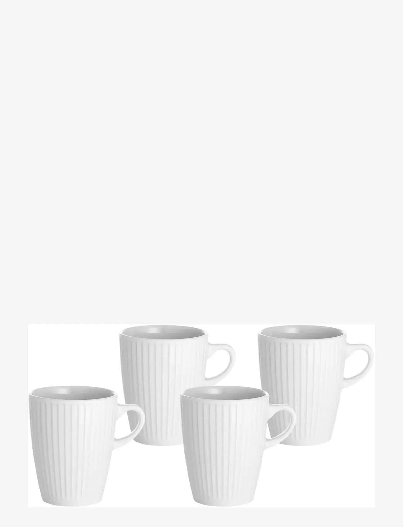 Pillivuyt - Mug Plissé 4 pcs - teetassen - vit - 0