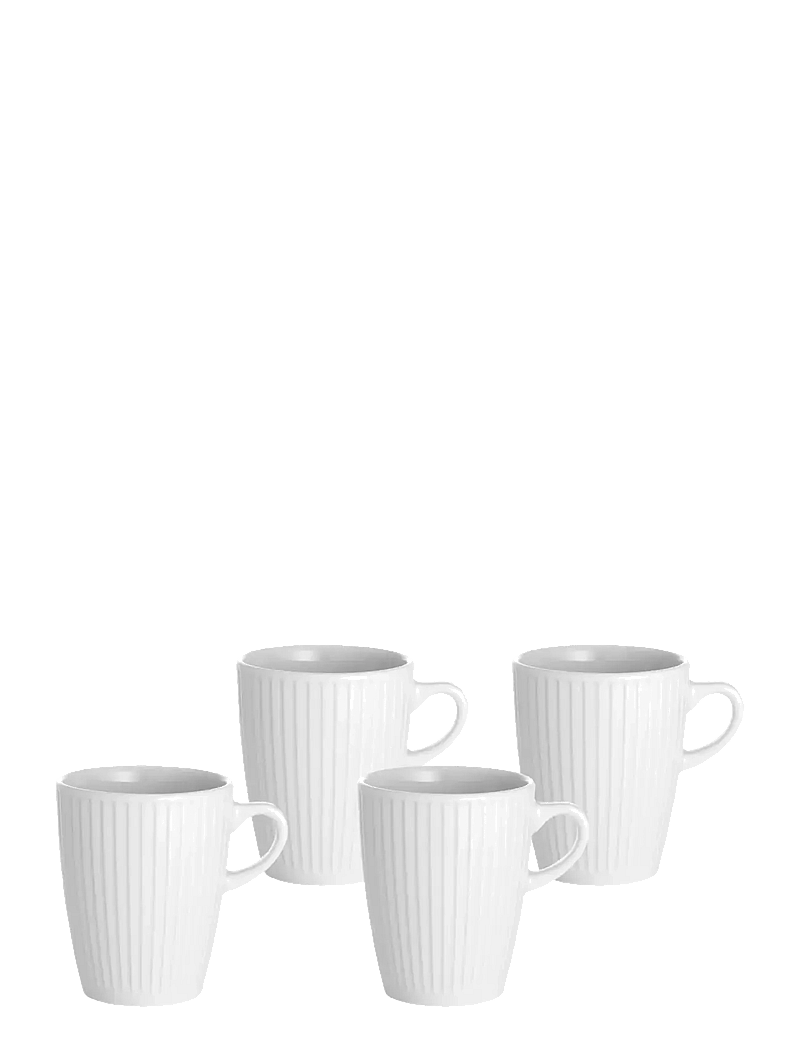 Pillivuyt - Mug Plissé 4 pcs - teetassen - vit - 0