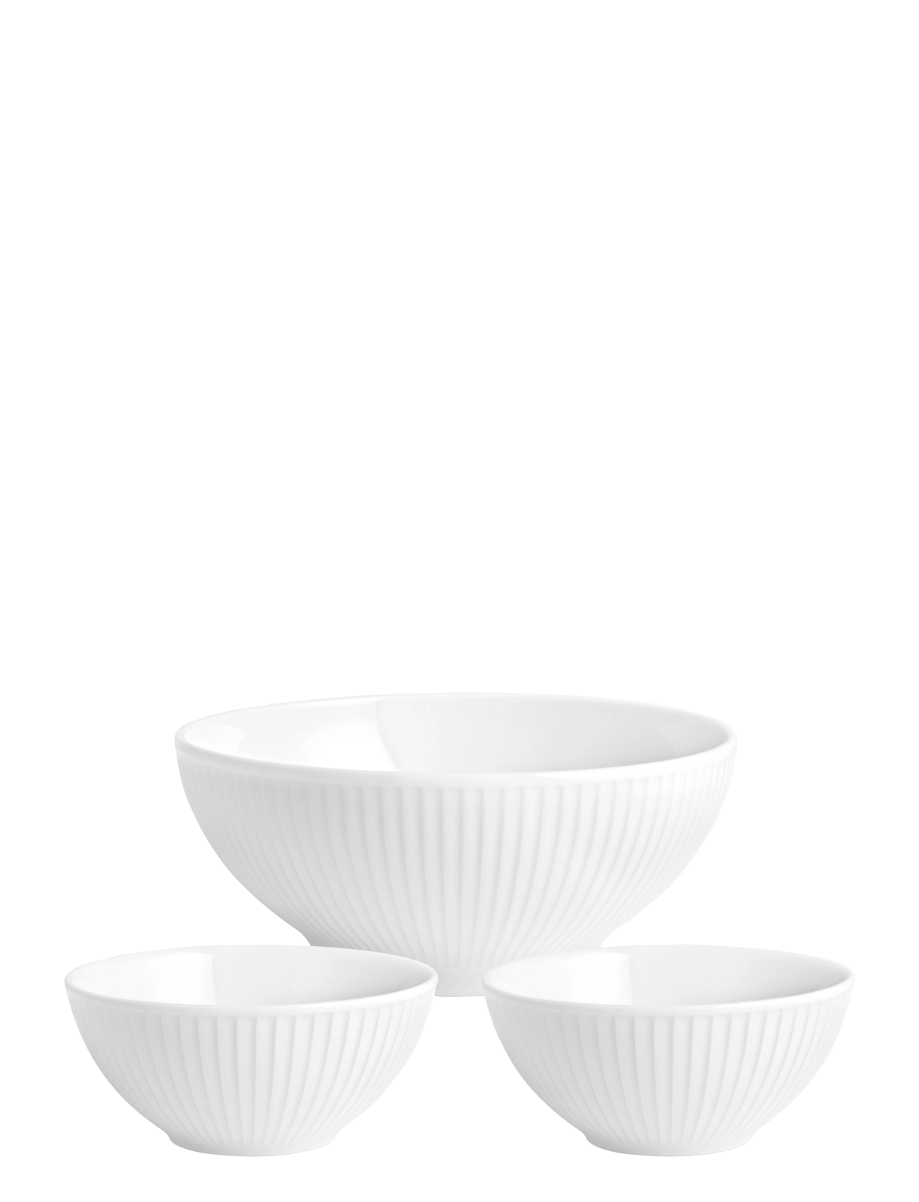Pillivuyt Bowl set Plissé 3 parts - Pillivuyt - VIT / white