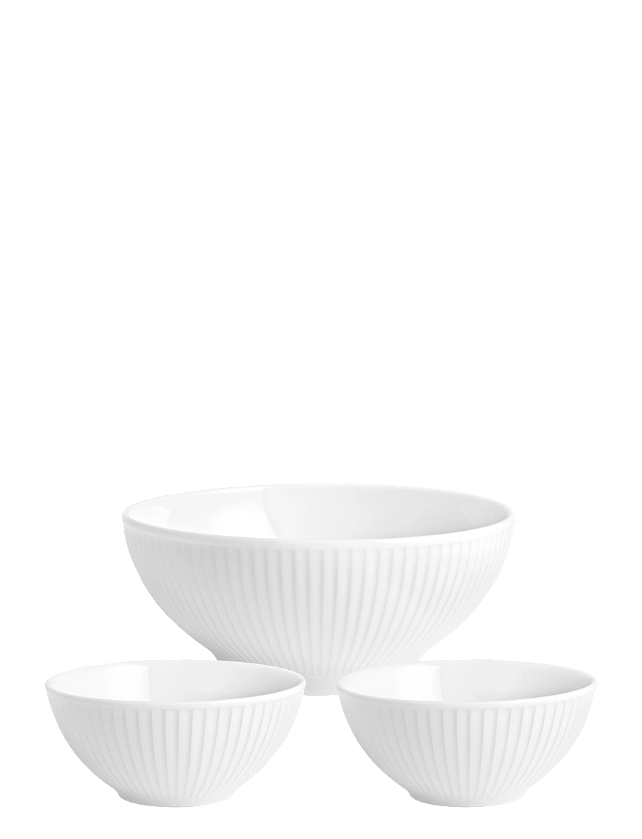 Pillivuyt - Bowl set Plissé 3 parts - serveerimisnõud - vit - 1