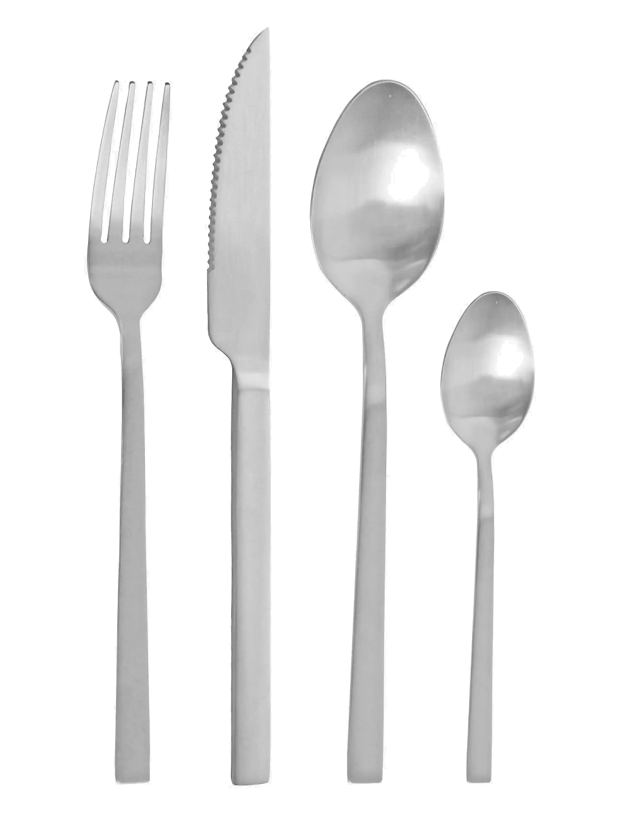 Pintinox Bestickset 24-del Duke satin Pintinox - Borddækning - MATT SILVER / silver