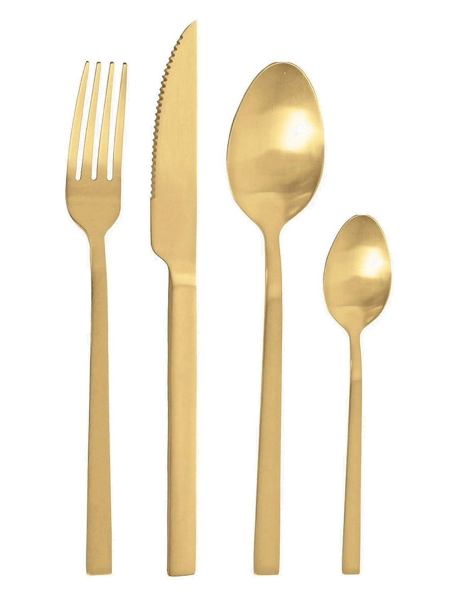 Pintinox - CUTLERY SET 24 PCS DUKE SUN SATIN PINTINOX - bestecksets - matt gold - 1