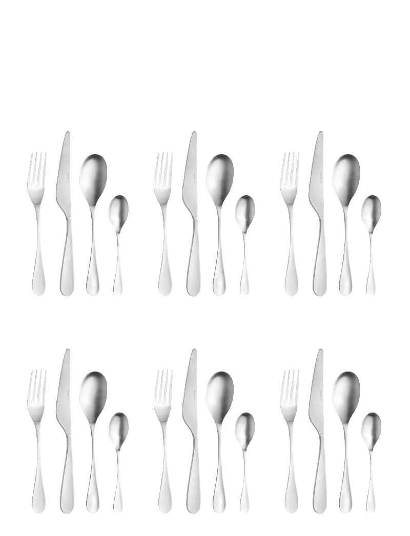 Pintinox - Cutlery set Drop satin set 24 pcs - gifts below 15000kr - silver - 0