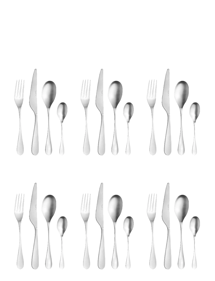 Pintinox - Cutlery set Drop satin set 24 pcs - söögiriistakomplektid - silver - 1