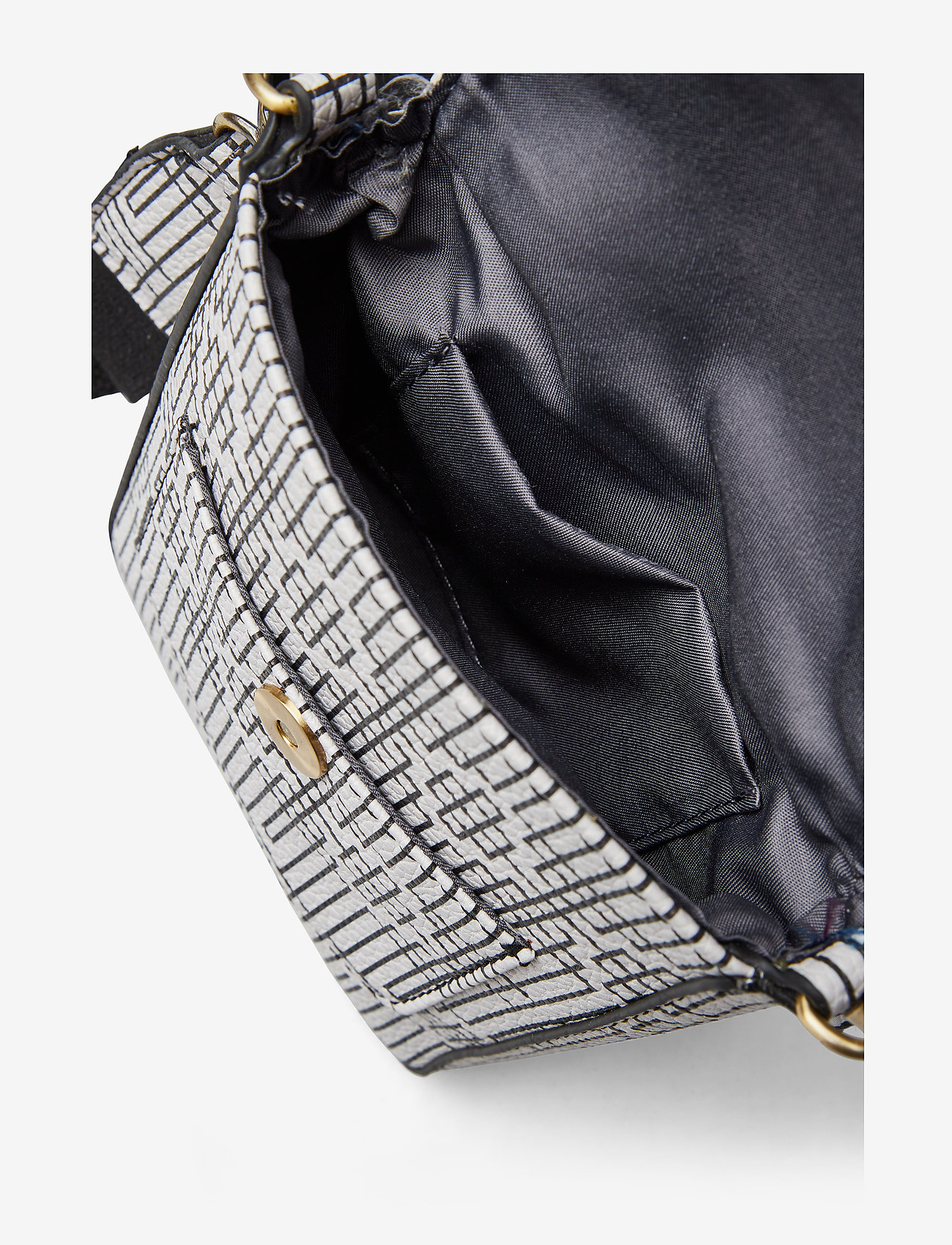 PIPOL'S BAZAAR - Stile Saddle Cross Bag Deco - black & white - 4