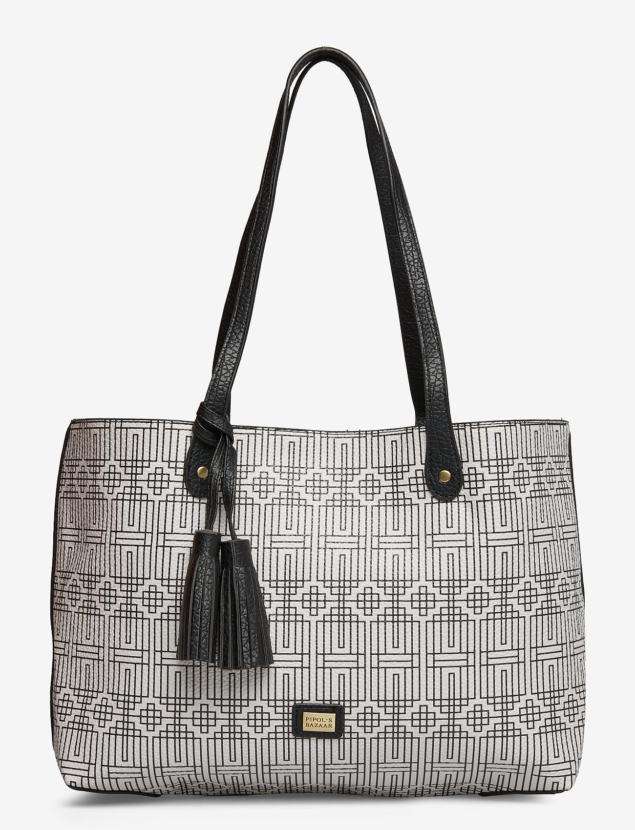 PIPOL'S BAZAAR - Stile Shopper Bag Deco - black & white - 0