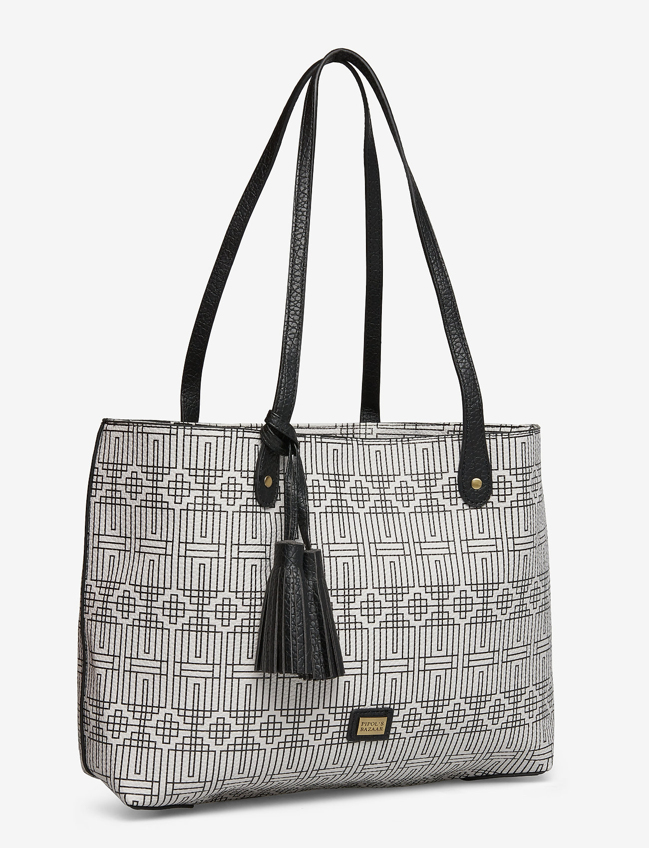 PIPOL'S BAZAAR - Stile Shopper Bag Deco - black & white - 2