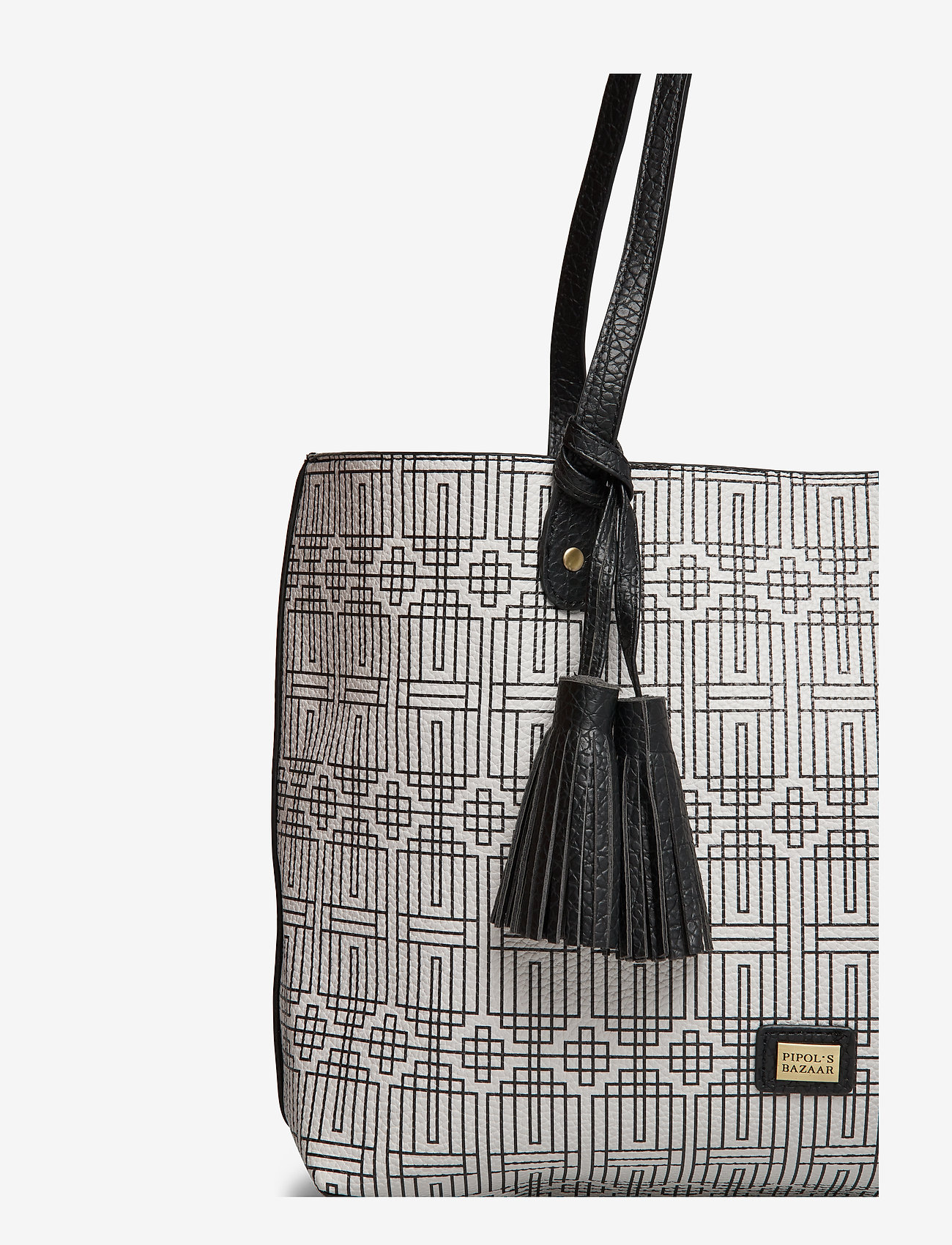 PIPOL'S BAZAAR - Stile Shopper Bag Deco - black & white - 3