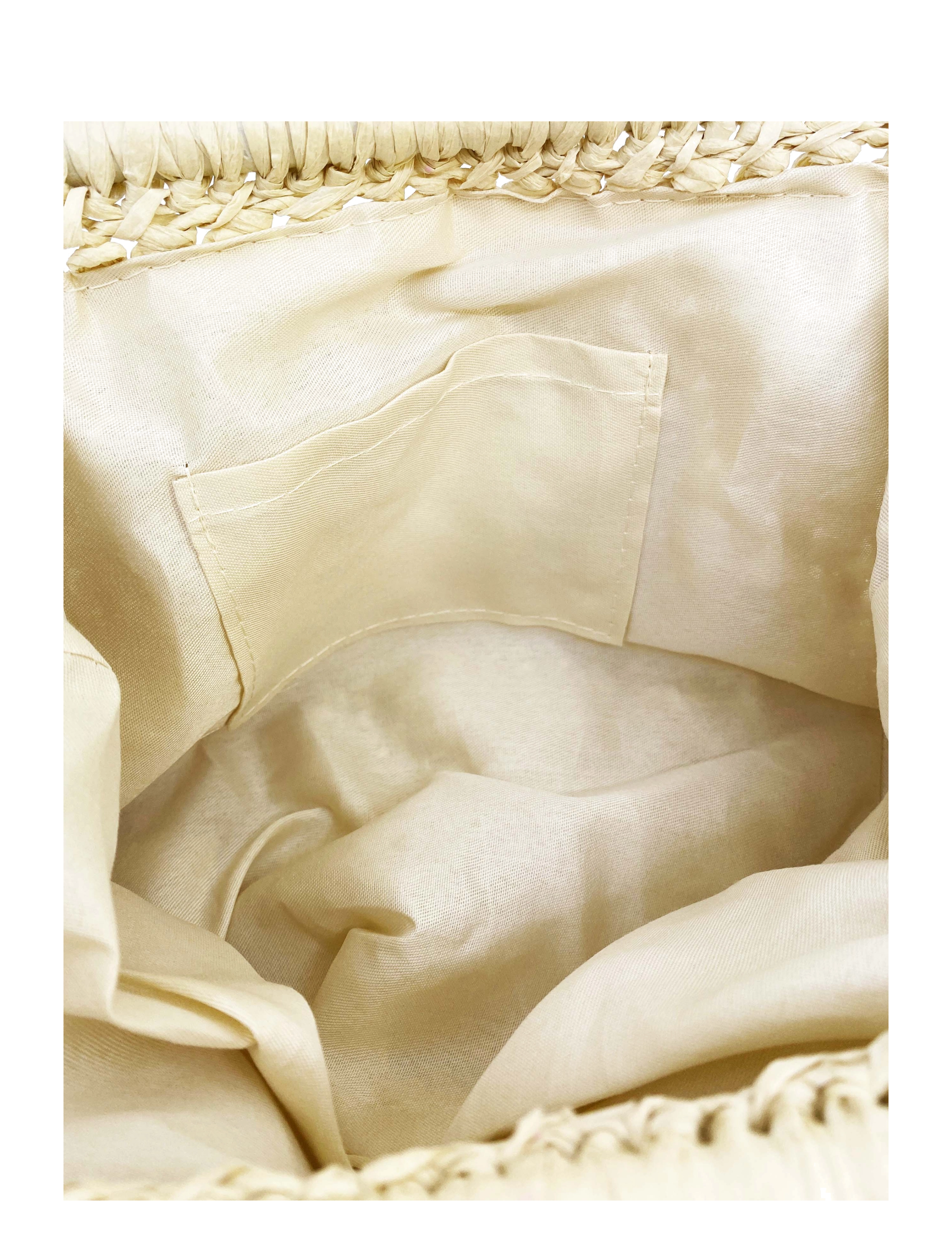 Pipol's Bazaar - Daisy Straw Bag Light Sand - beige - 1