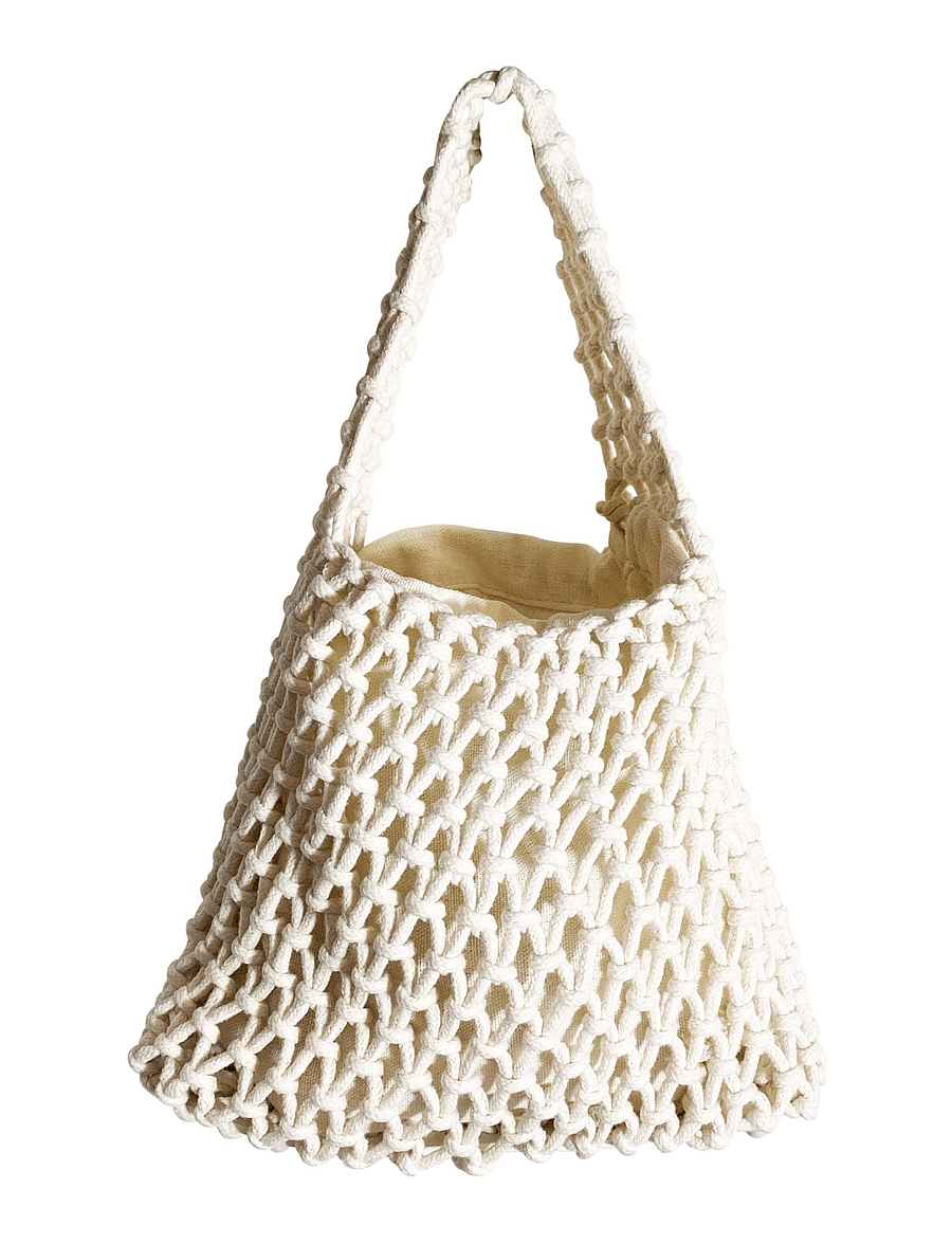 Pipol's Bazaar - Maria Net Bag White - tote-stiilis kotid - white - 0