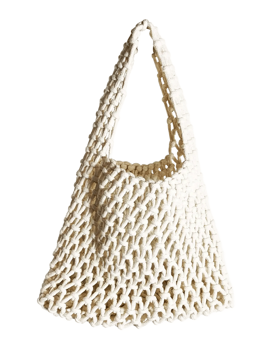 Pipol's Bazaar - Maria Net Bag White - tote-stiilis kotid - white - 1