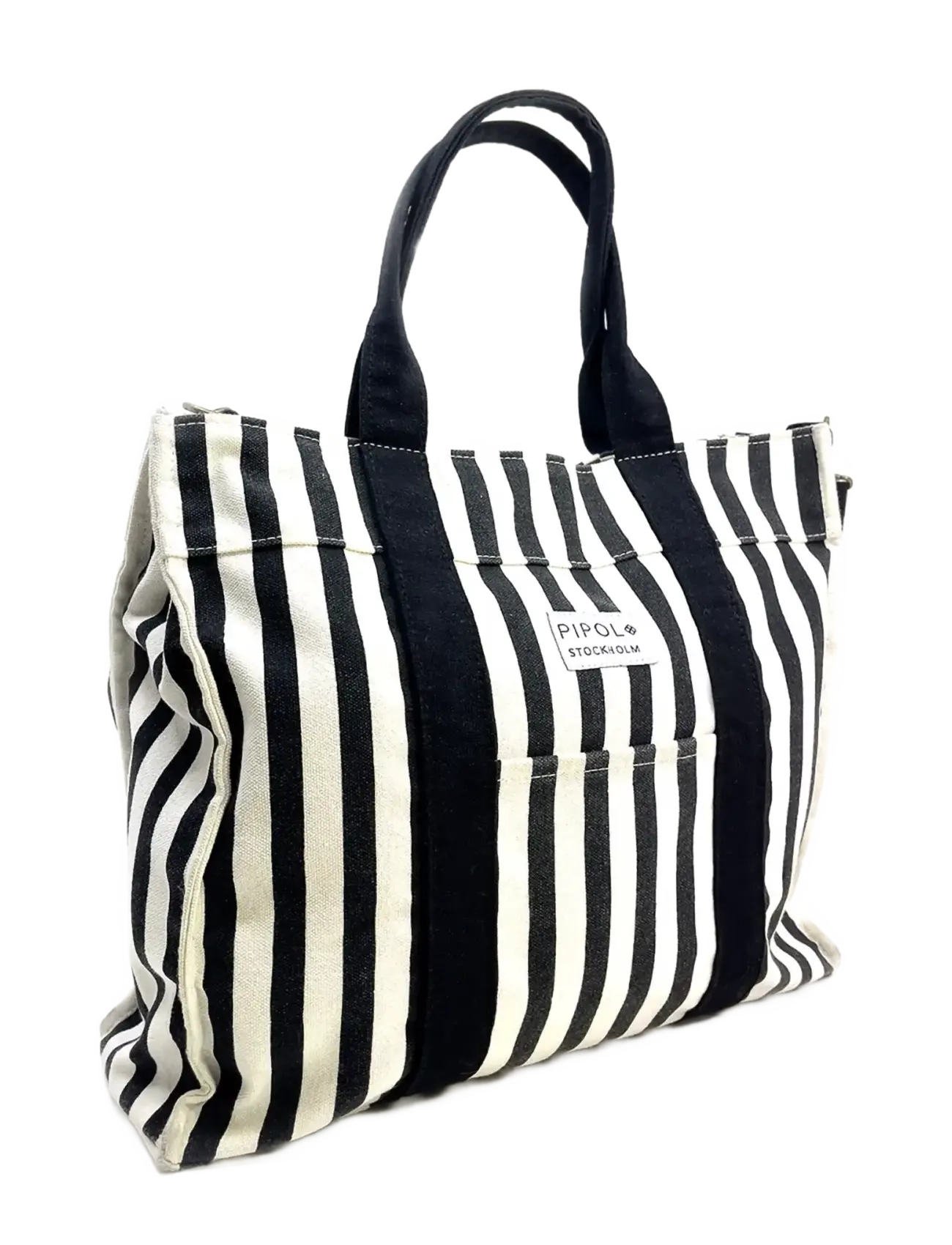 Pipol's Bazaar Rive Canvas Tote Medi BW - Taschen - MULTI / black