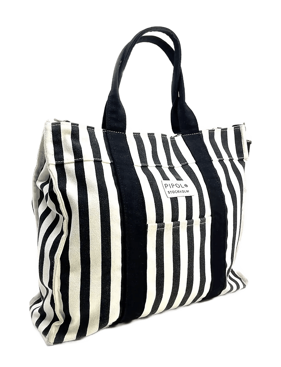 Pipol's Bazaar - Rive Canvas Tote Medi BW - tote bags - multi - 1
