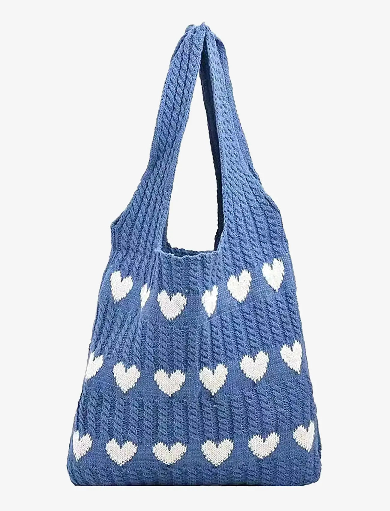 Pipol's Bazaar - Amore Knitted Sac Blue - tote bags - blue - 1