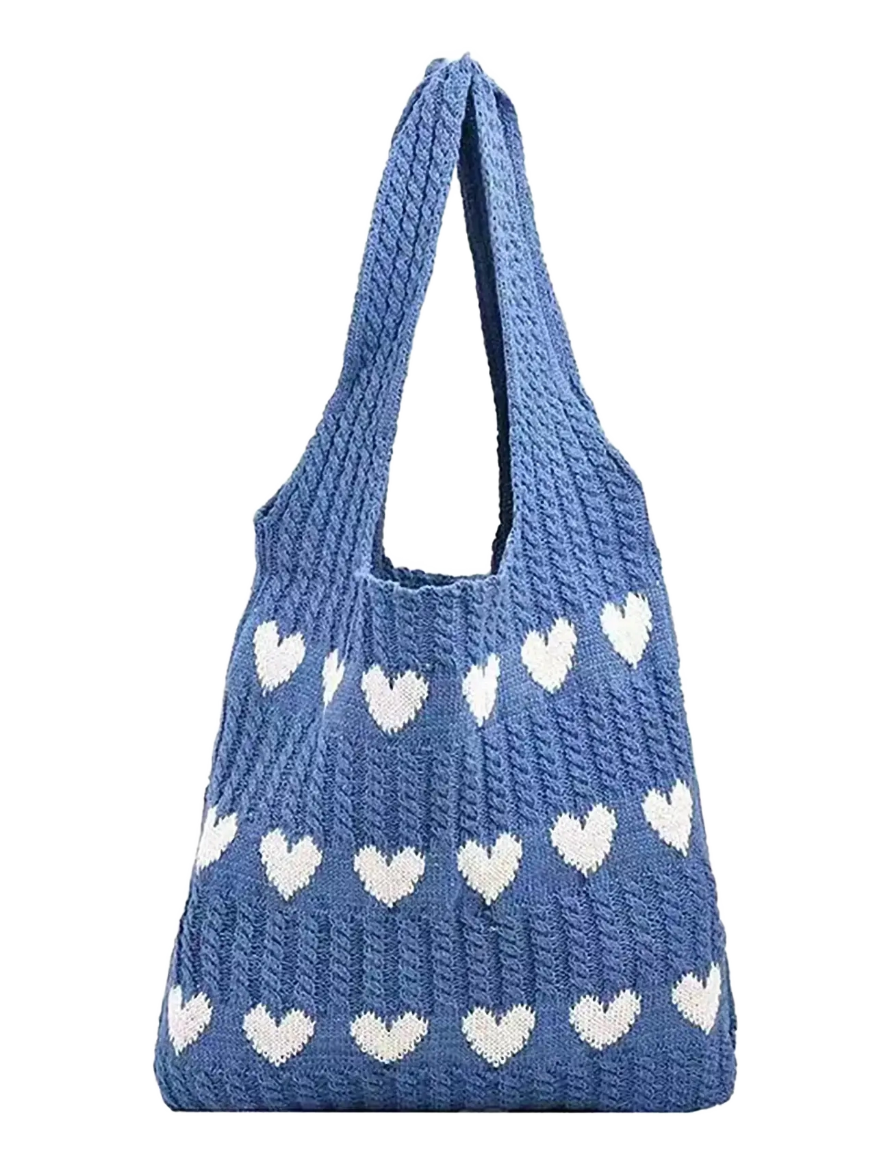 Pipol's Bazaar Amore Knitted Sac Blue - Taschen - BLUE / blue