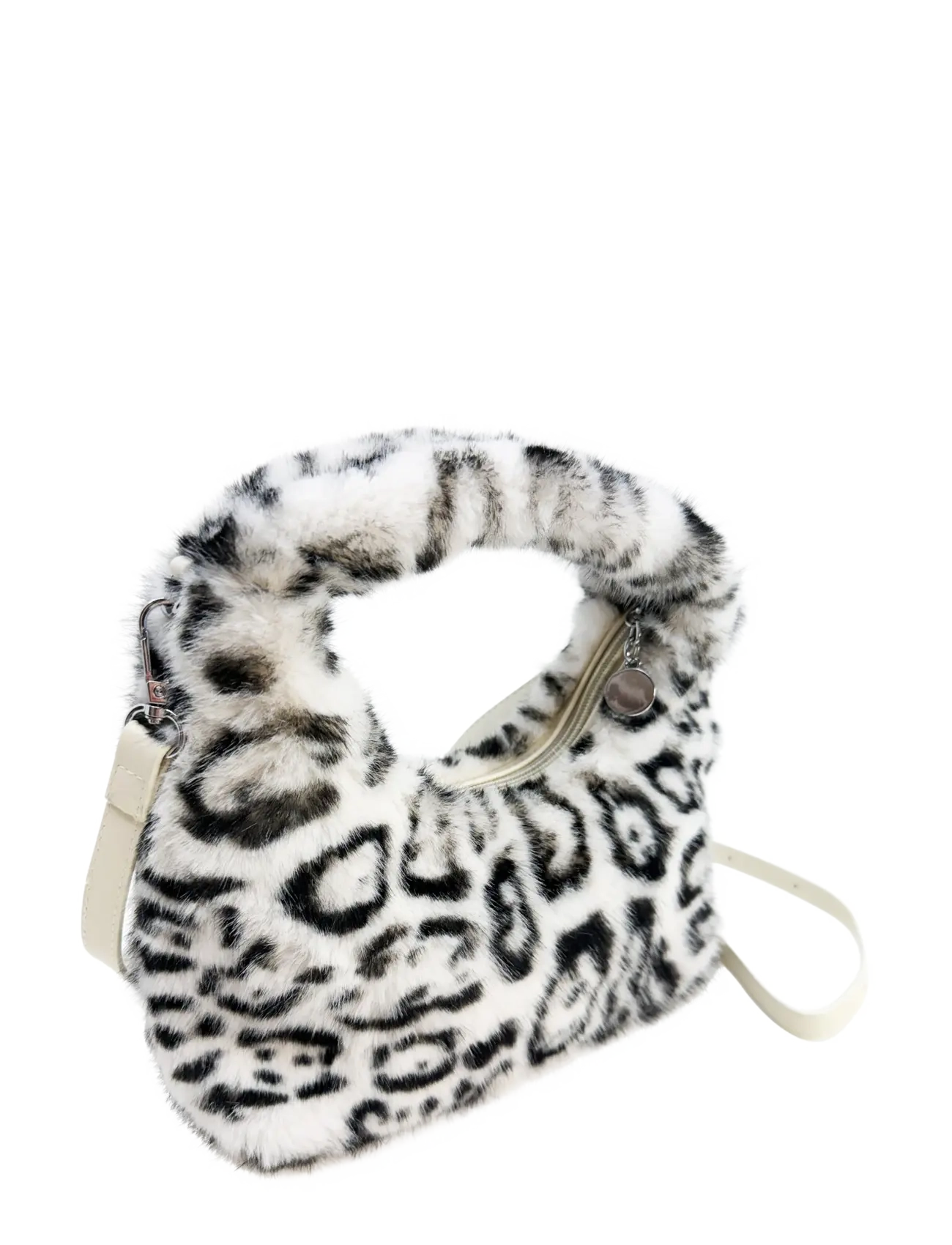 Pipol's Bazaar Half Moon Faux Furry Cross Bag BW - Pipols - MULTI COLOURED / multi