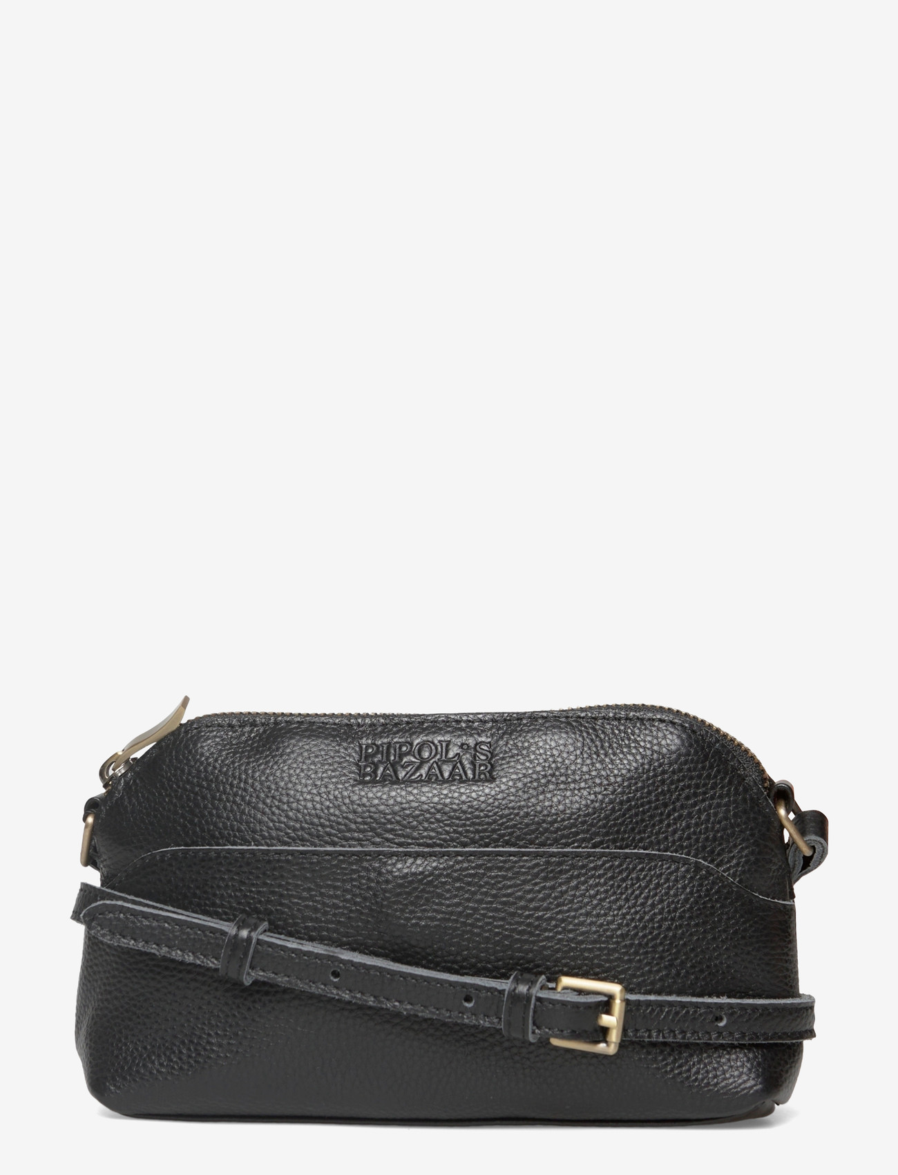 Pipol's Bazaar - Questo Leather Bag Small Black - crossbody bags - black - 0