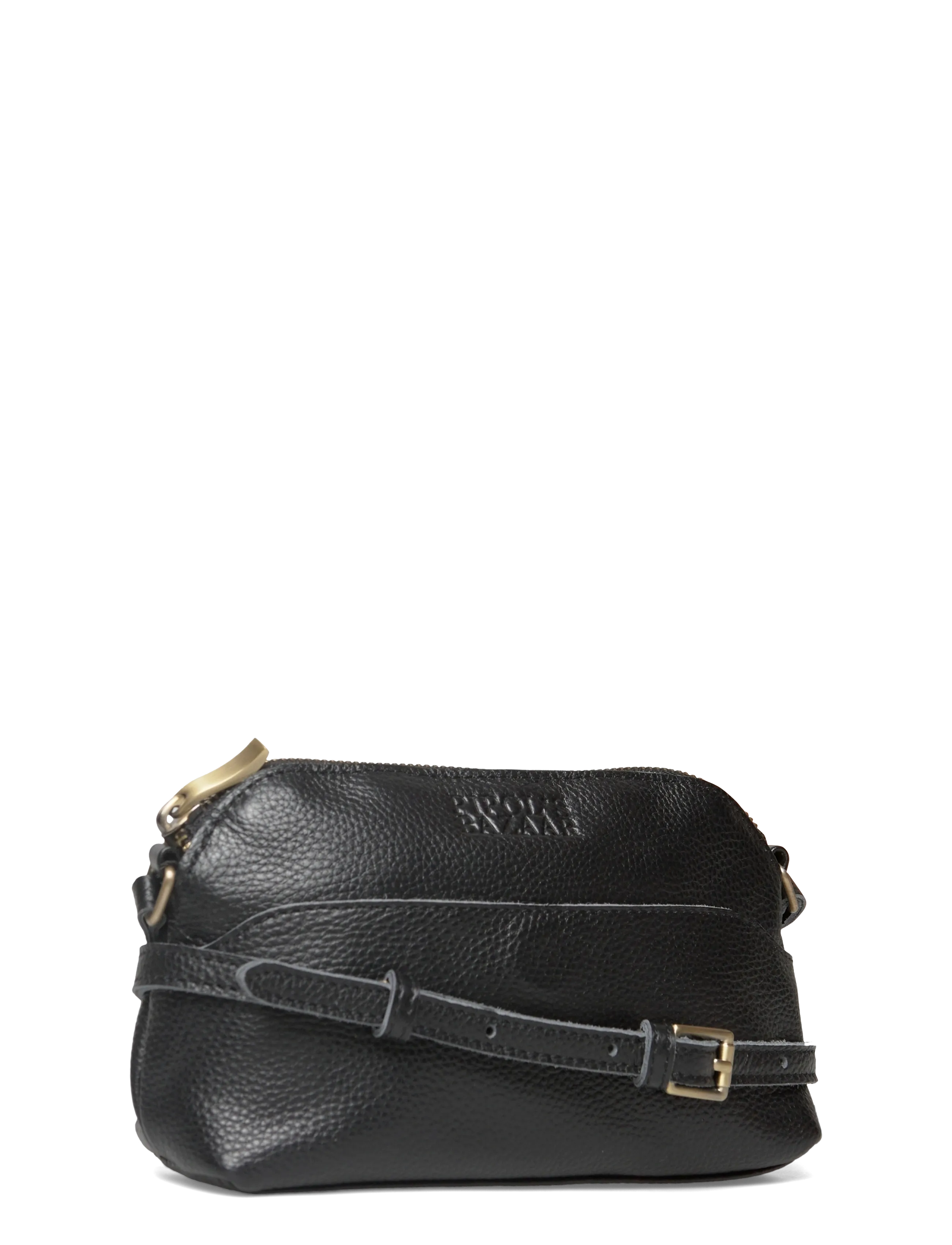 Pipol's Bazaar - Questo Leather Bag Small Black - black - 2