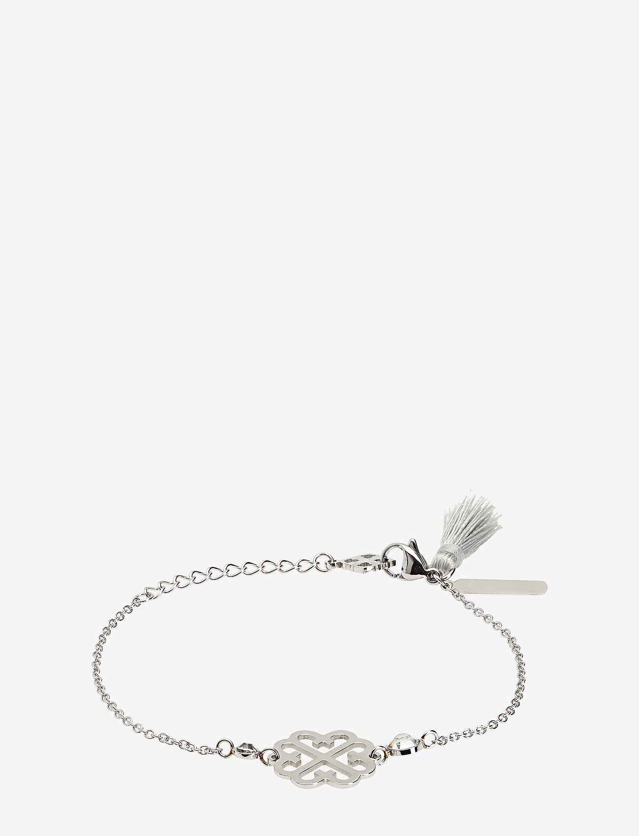 PIPOL'S BAZAAR - Lola Tassel Bracelet Silver Clear - clear - 0