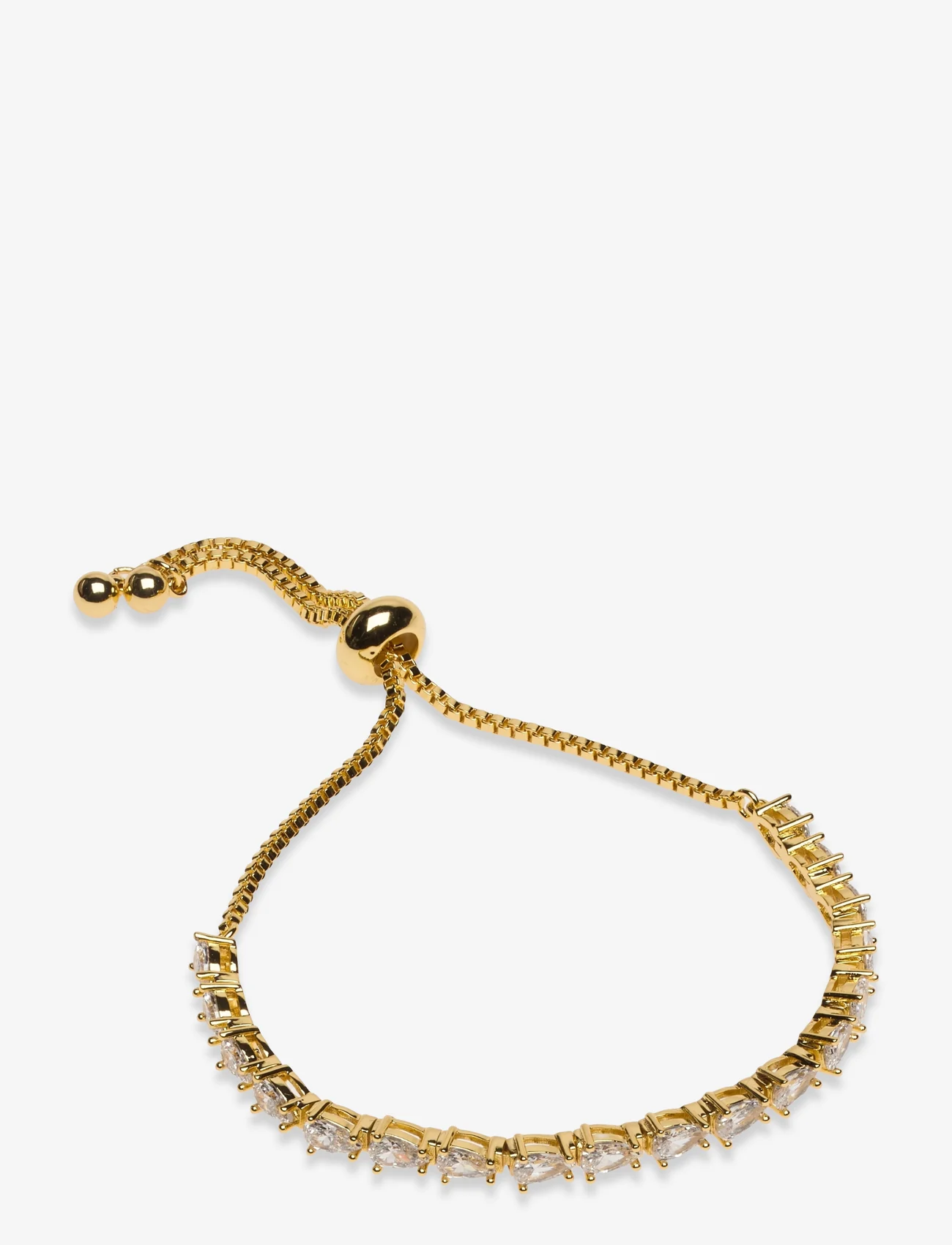 Pipol's Bazaar - Carissa Chrystal Bangle Golden Clear - kettingarmbanden - multi - 0