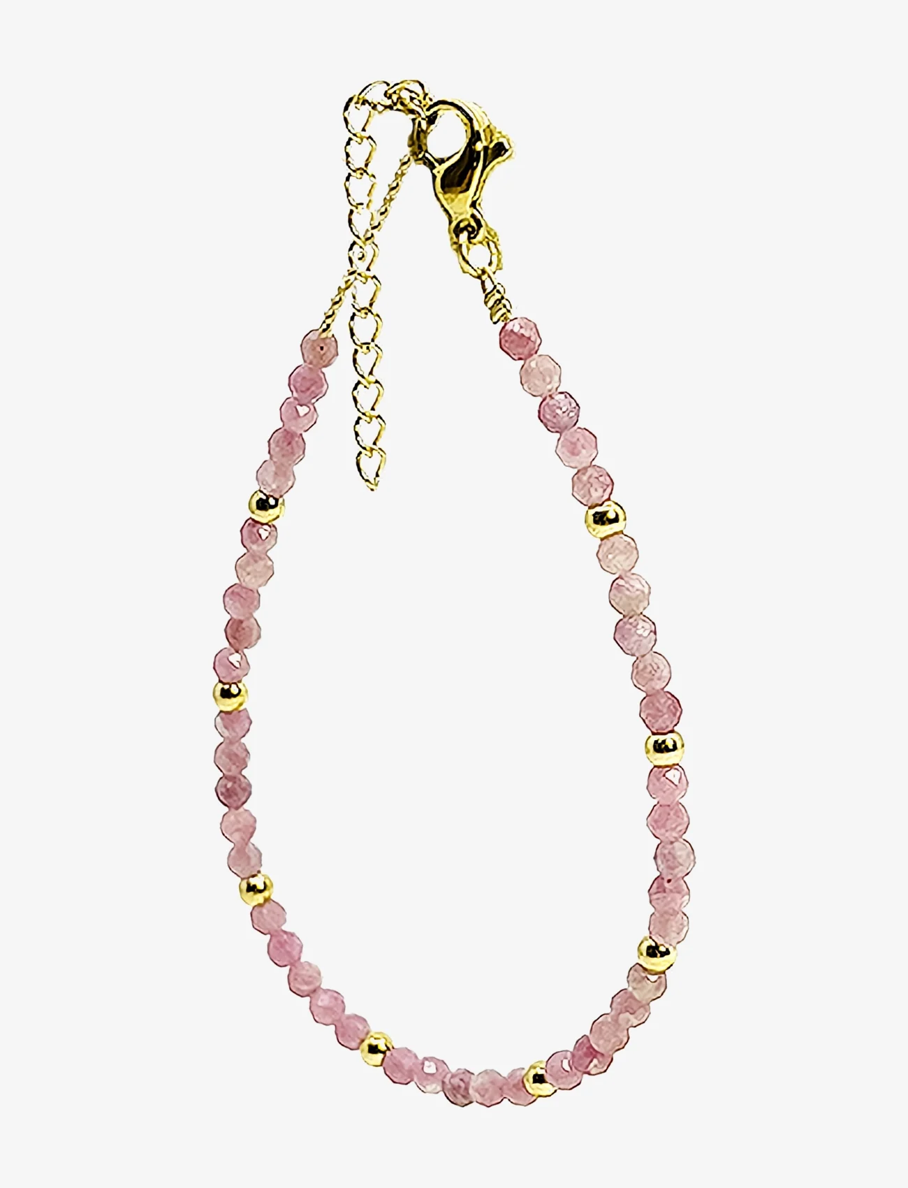 Pipol's Bazaar - Malia Steel Beaded Bracelet - helmirannekorut - pink - 0