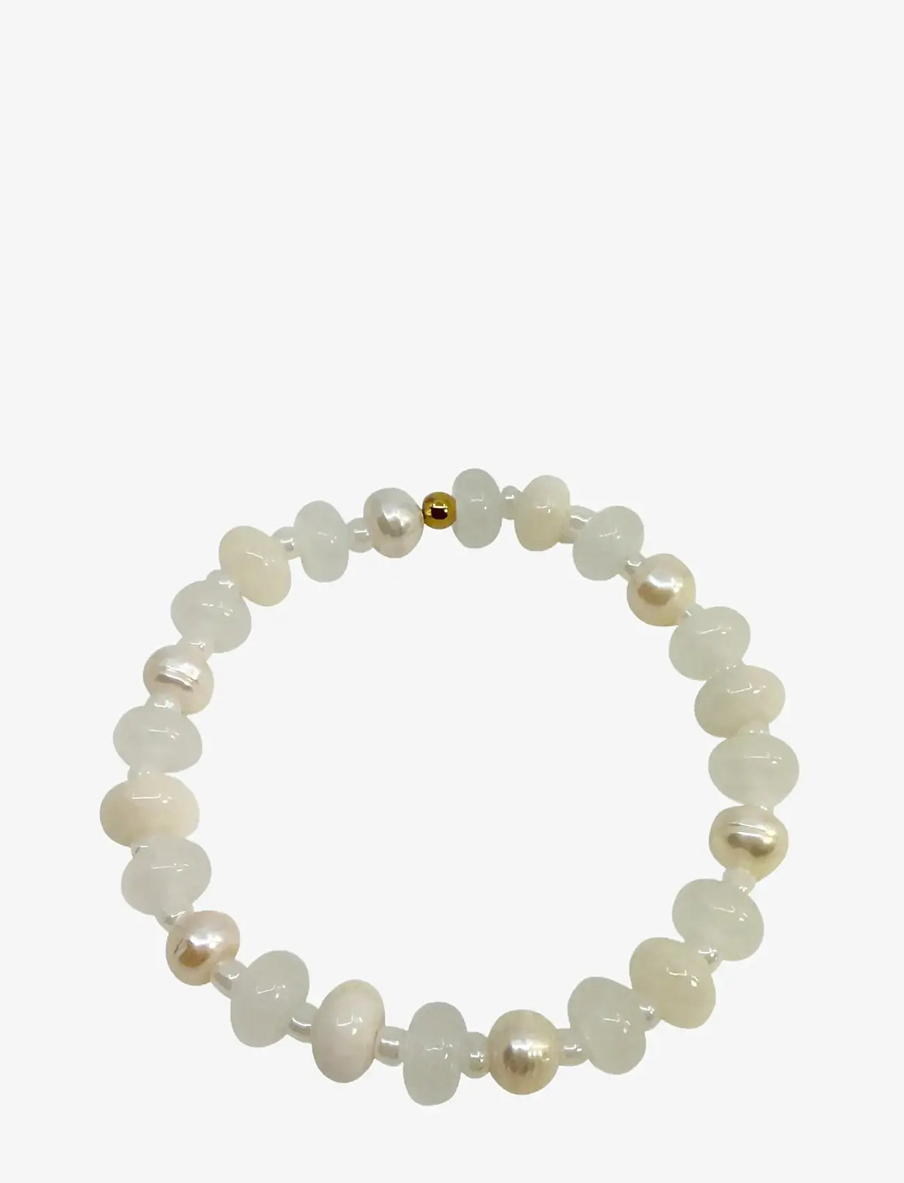 Pipol's Bazaar - Sunny Santos Bracelet Pearly - pearl bracelets - white - 0