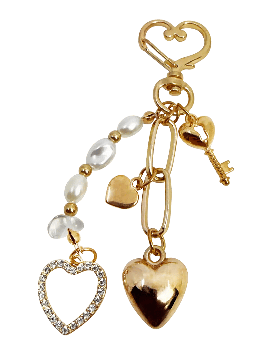 Pipol's Bazaar - Bag Charm Love Gold - gold - 0