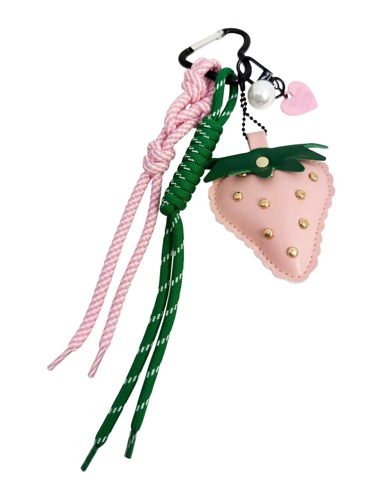 Pipol's Bazaar Bag Charm Pink Strawberry, One Size, Pink, Tilbehør > Nøgleringe & Bag Charms, Dame