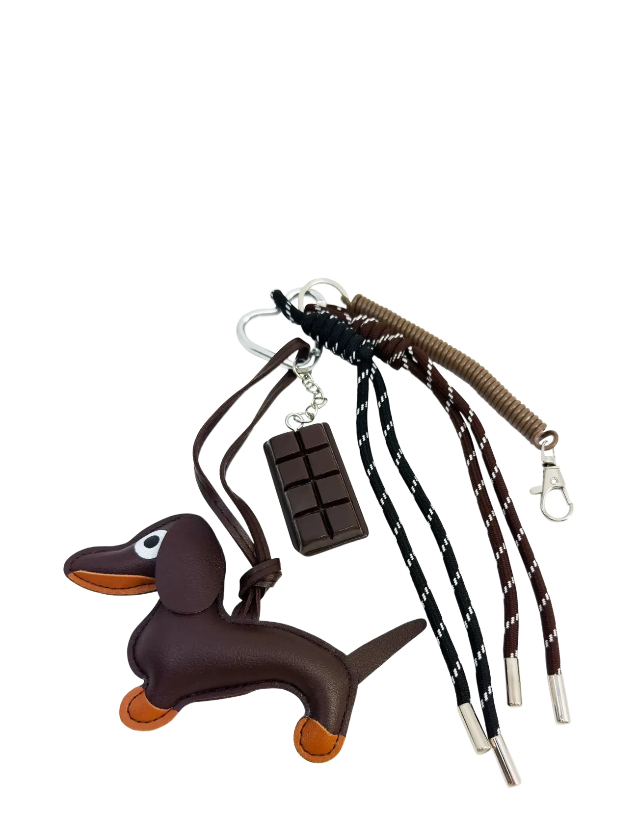 Pipol's Bazaar Bag Charm Black Dog, One Size, Accessories, Schwarz - Key Rings & Charms, Frauen