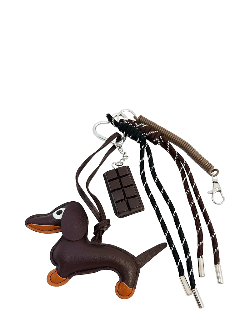 Pipol's Bazaar - Bag Charm Black Dog - schlüsselanhänger & taschenanhänger - black - 0