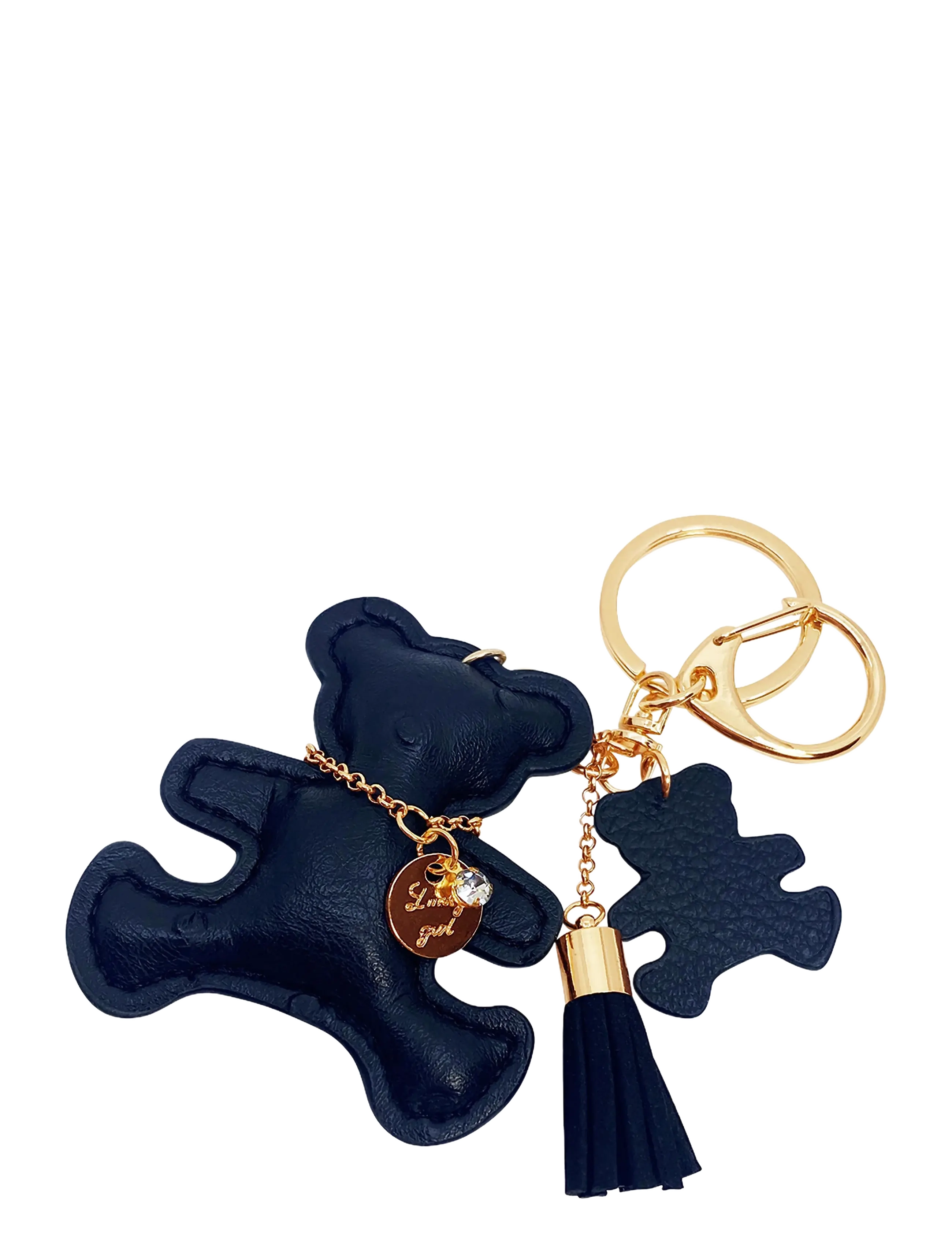 Pipol's Bazaar Teddy Charm Small Black - Accessories - BLACK / black