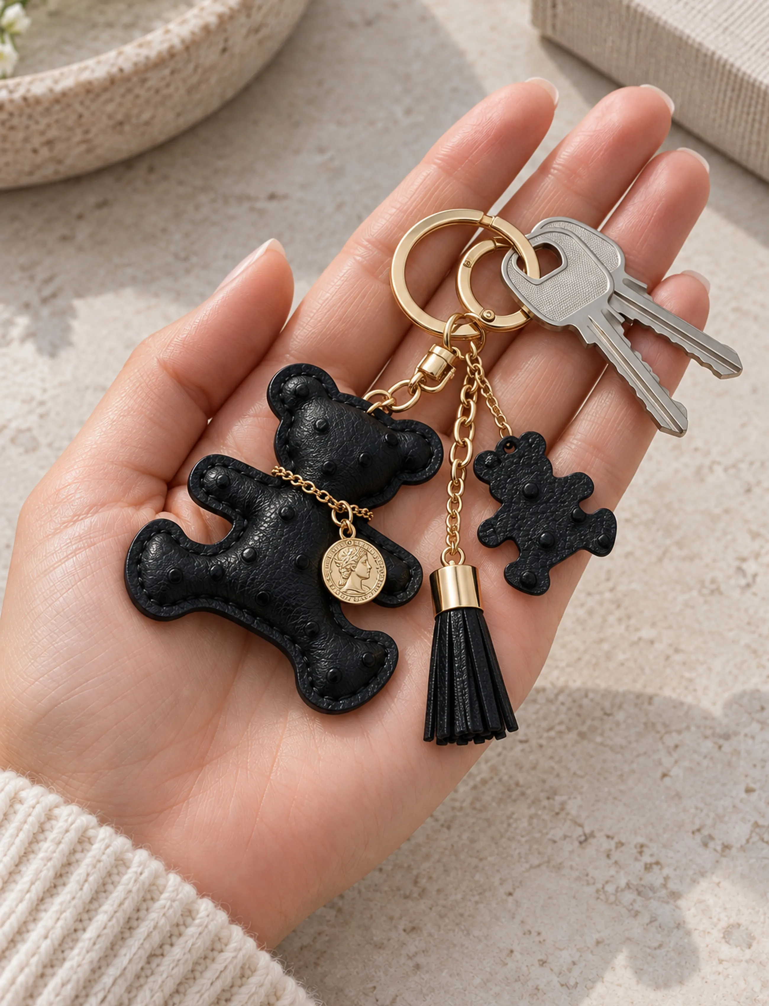Pipol's Bazaar - Teddy Charm Small Black - lowest prices - black - 2