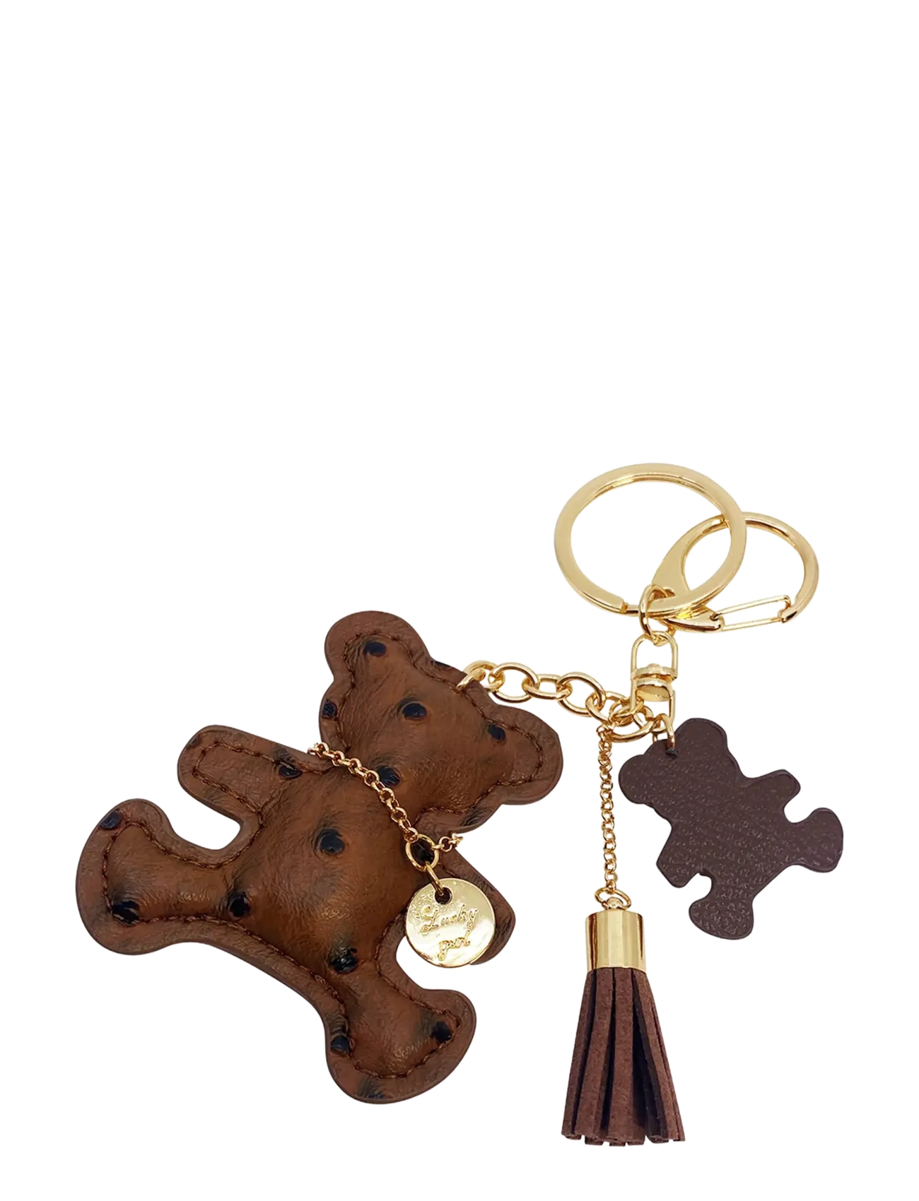 Pipol's Bazaar Teddy Charm Small Brown - Pipols - BROWN / brown