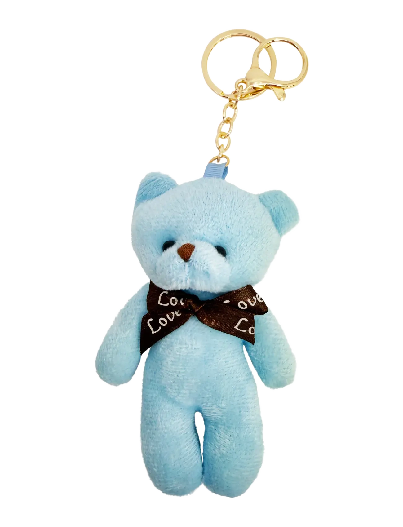 Pipol's Bazaar Furry Teddy Charm Light Blue - Accessories - BLUE / blue