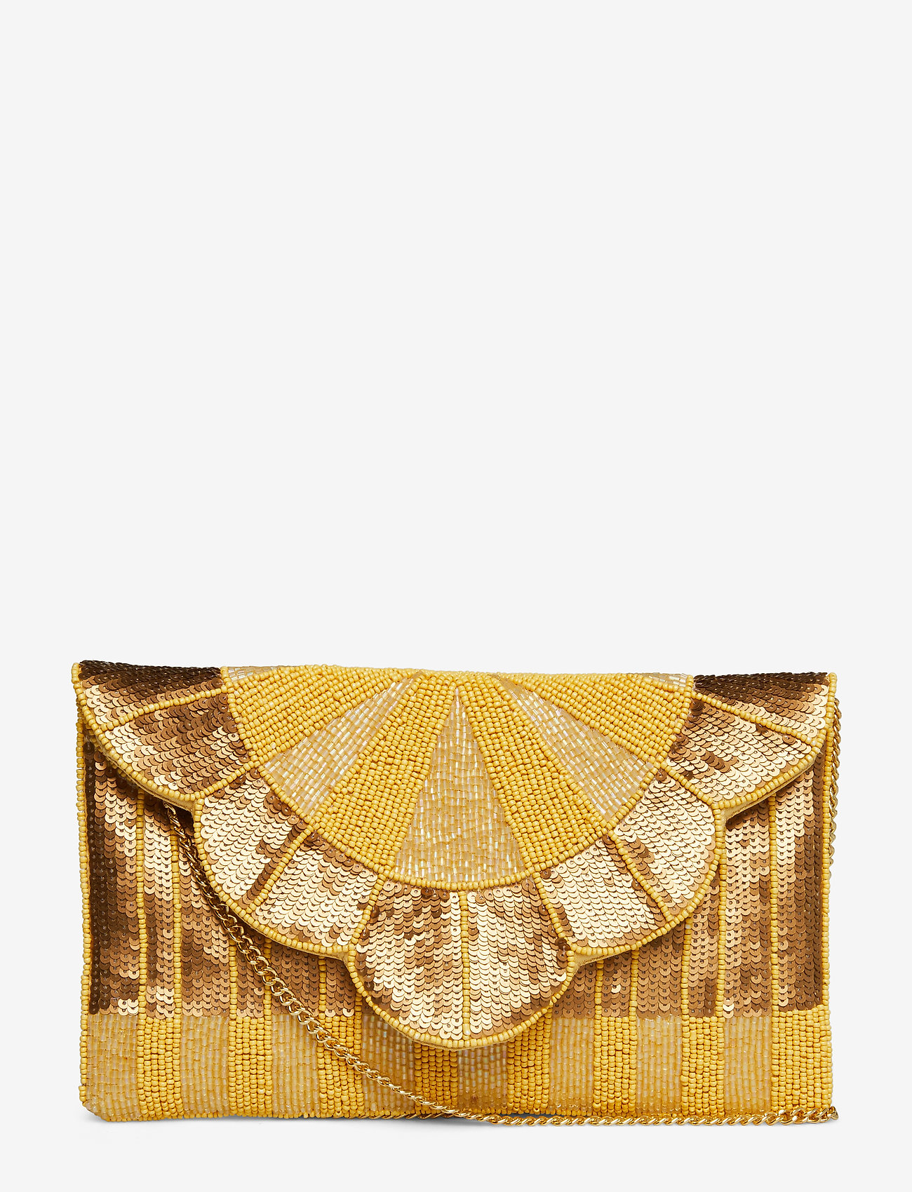Queenly Beaded Clutch - YELLOW