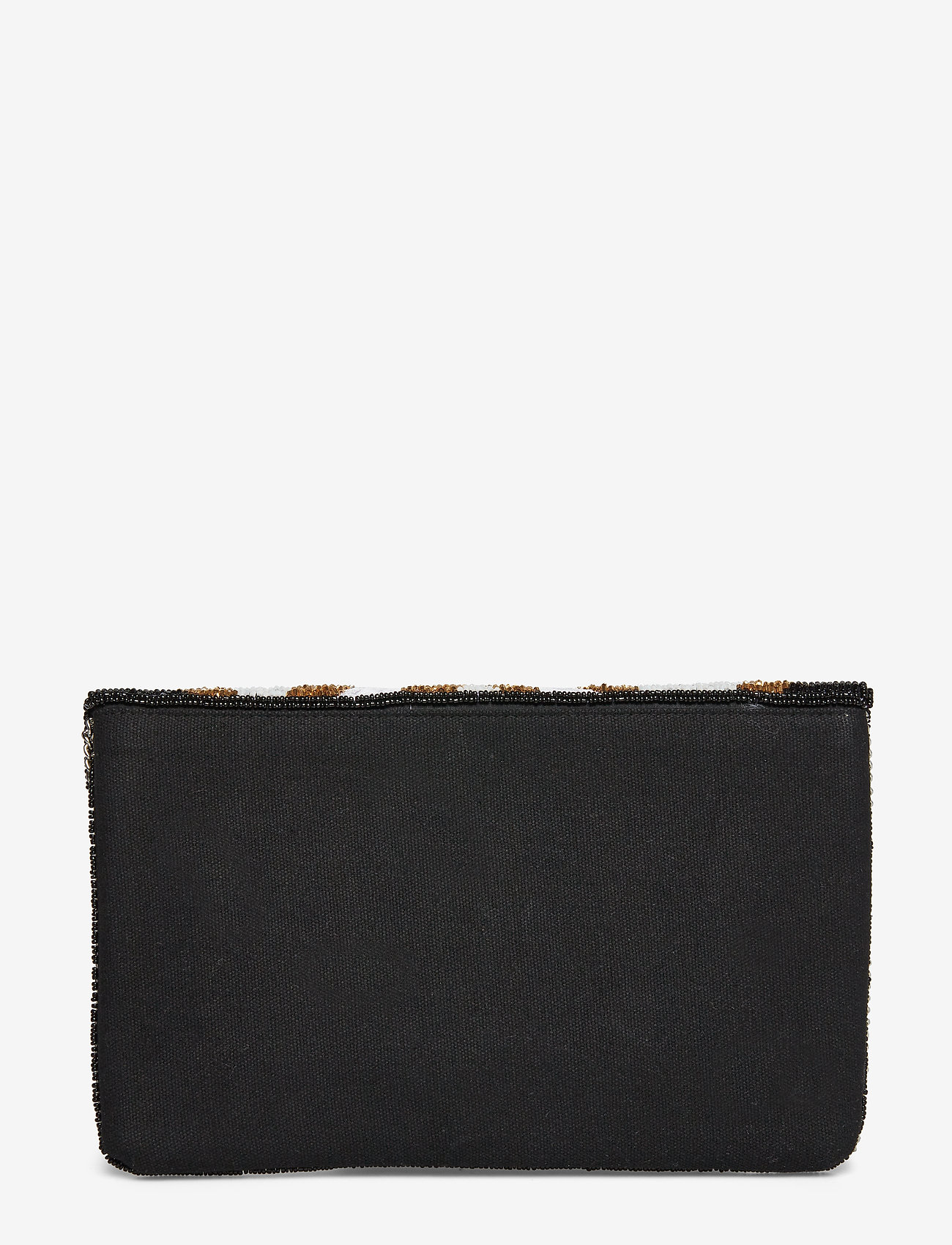 PIPOL'S BAZAAR - Harley Beaded Clutch - black & white - 1