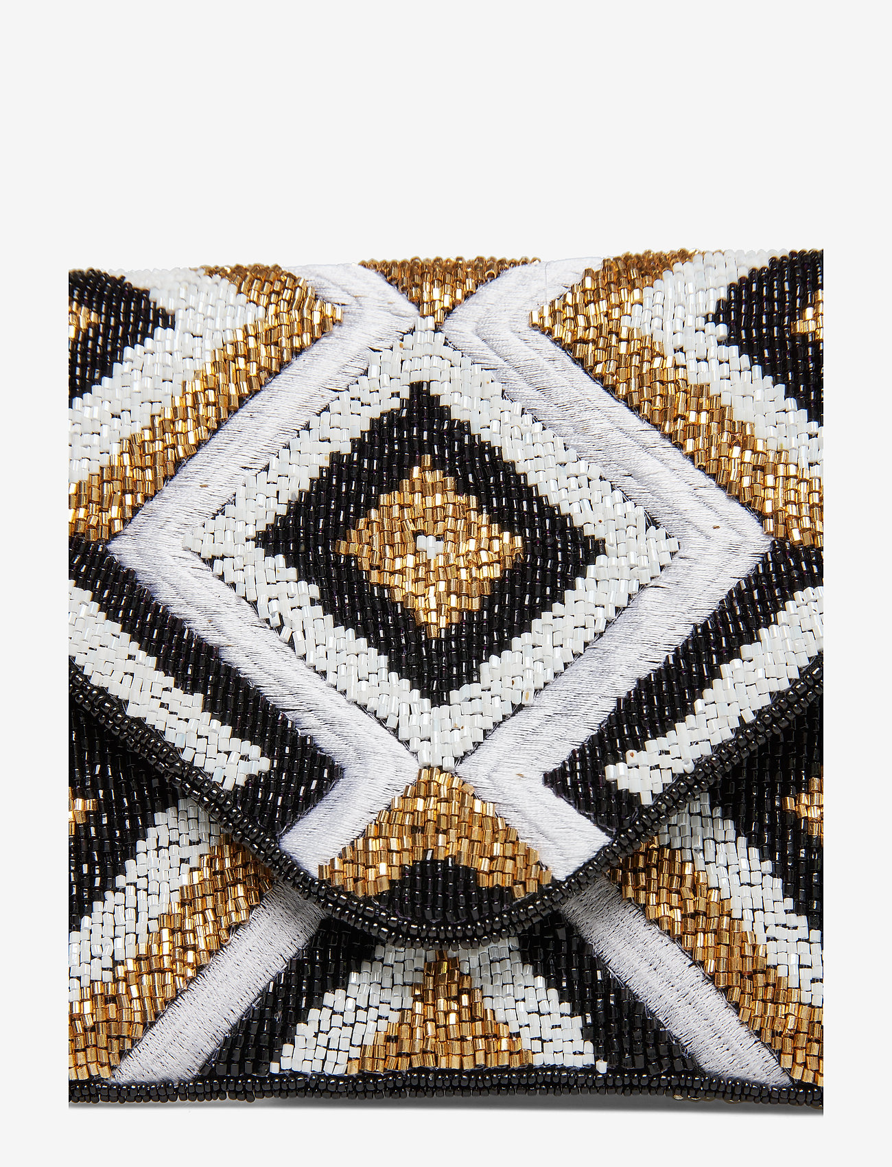 PIPOL'S BAZAAR - Harley Beaded Clutch - black & white - 3