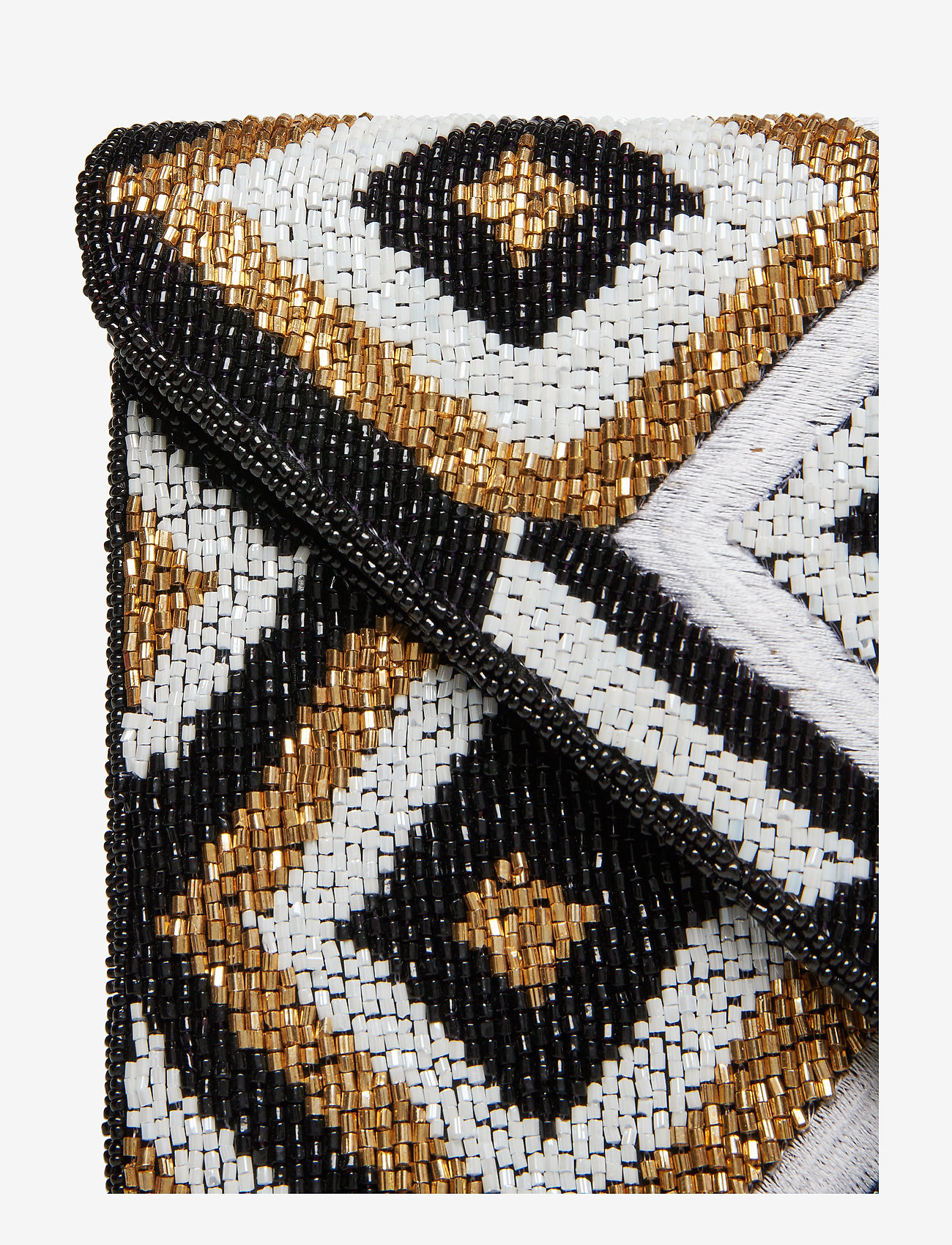 PIPOL'S BAZAAR - Harley Beaded Clutch - black & white - 4