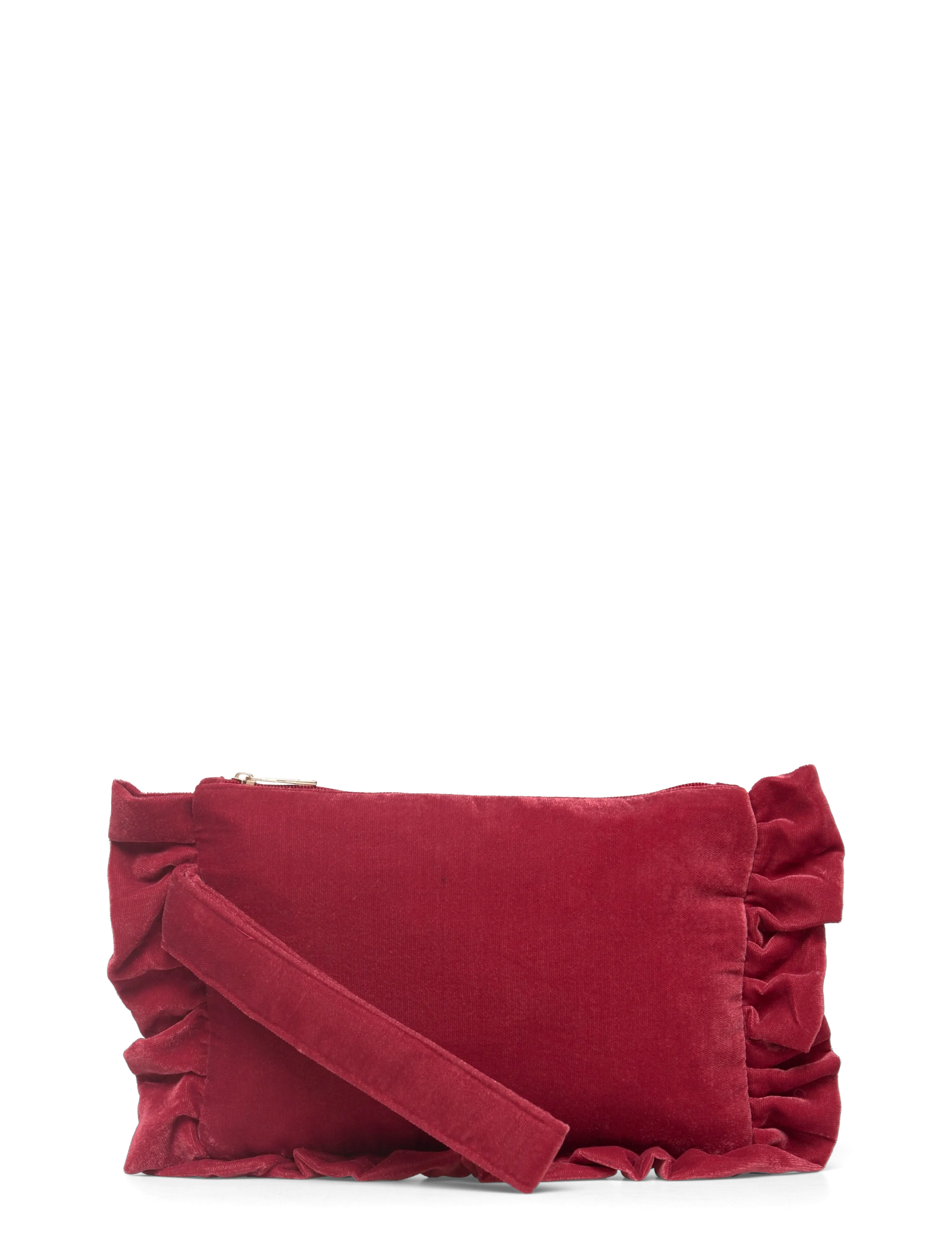 Pipol's Bazaar Velvet Clutch Dream Rusty Red - Väskor - RED / red