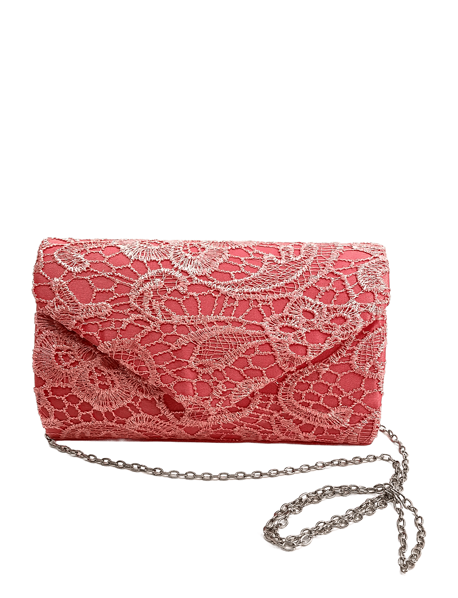 Pipol's Bazaar - Laila Lace Clutch Pink - crossbody bags - pink - 0