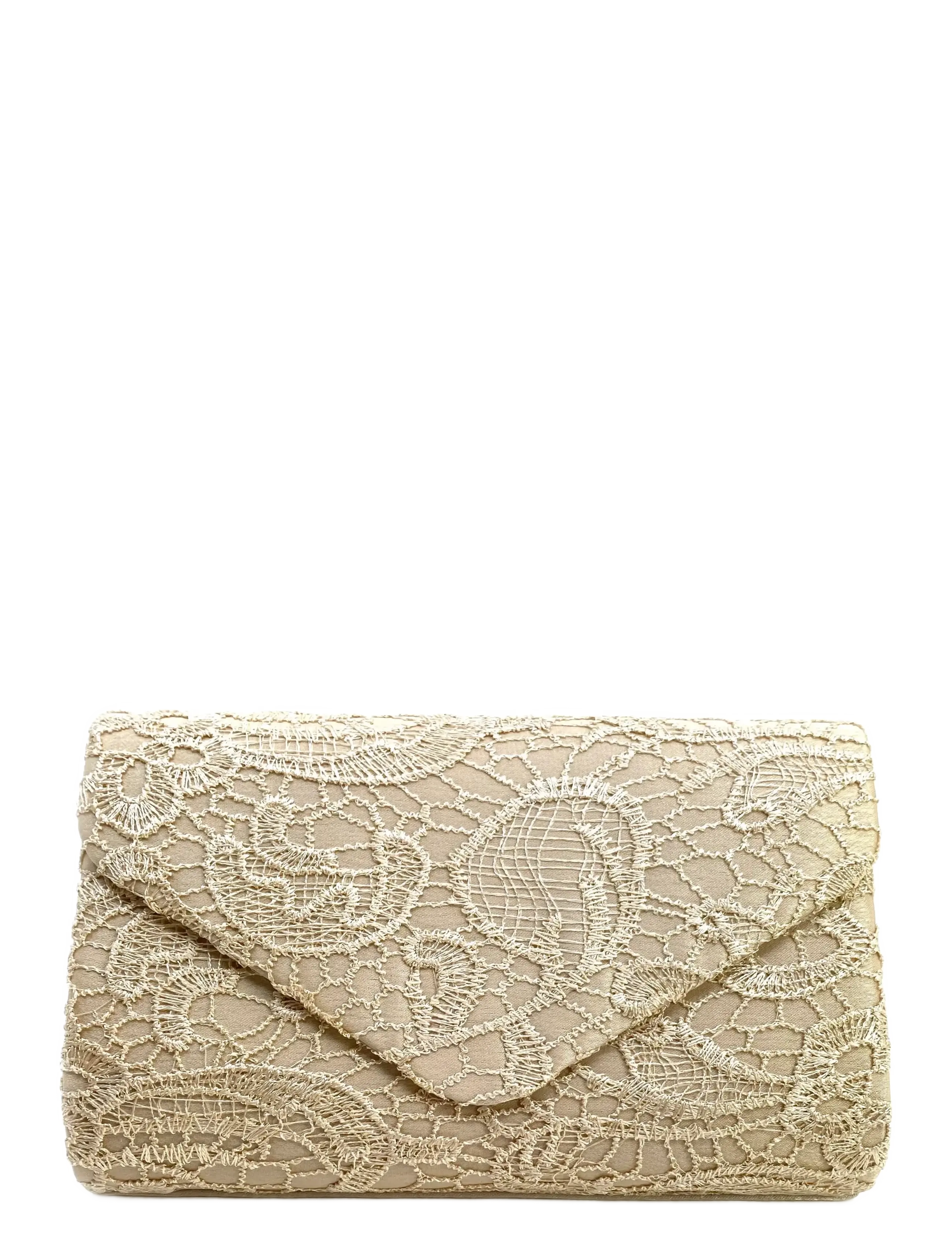 Pipol's Bazaar Laila Lace Clutch Beige - Clutches - BEIGE / beige