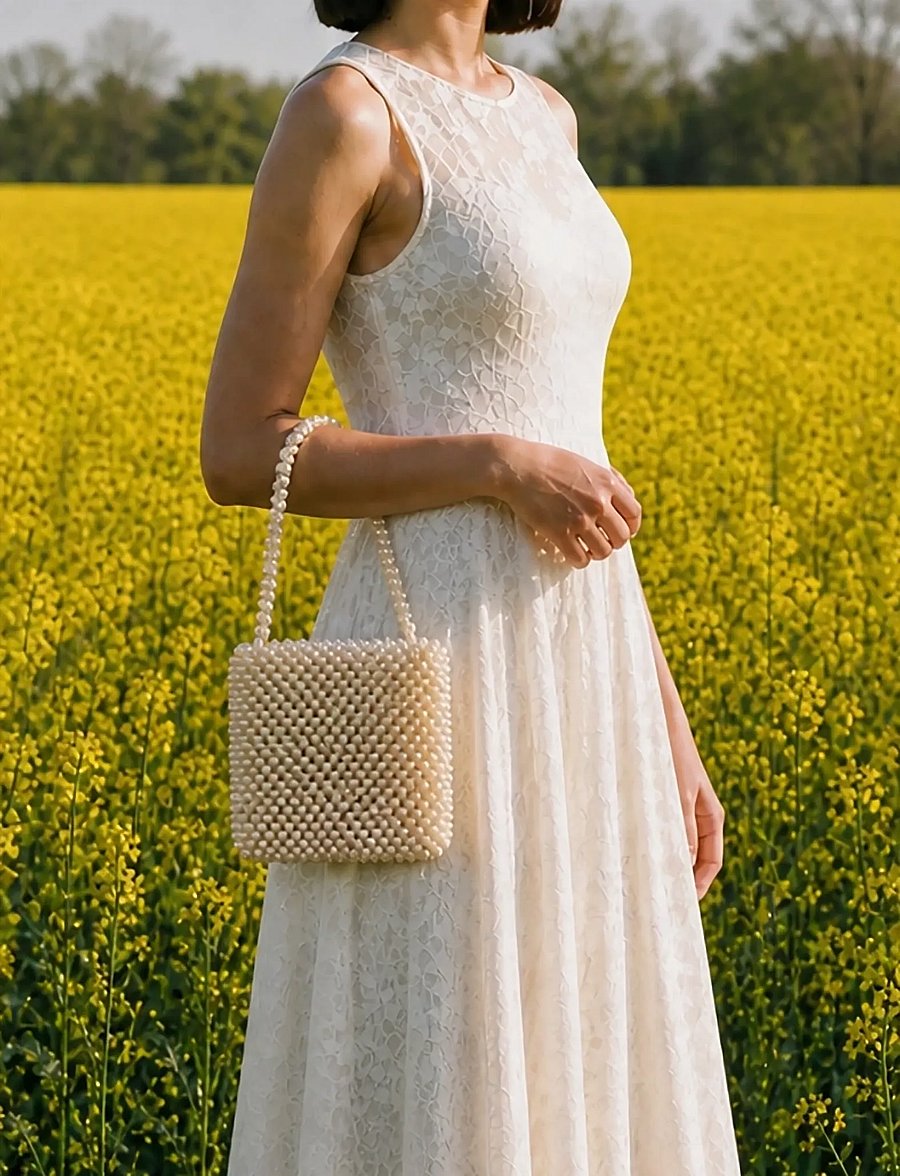 Pipol's Bazaar - Le Sac Pearl White - håndtasker - white - 0
