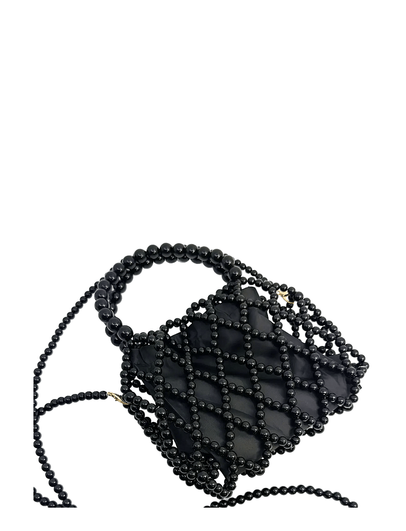 Pipol's Bazaar - Decore Pouch Clutch Pearl Black - hverdags stil - black - 0