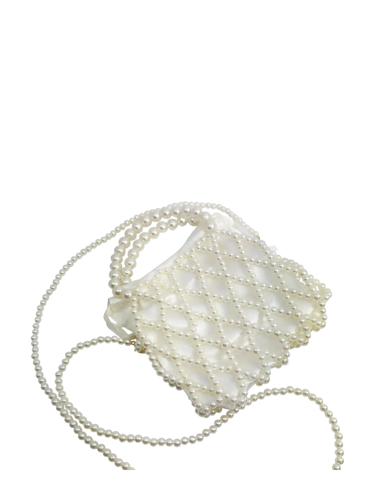 Pipol's Bazaar Decore Pouch Clutch Pearl White - PIPOL'S BAZAAR - WHITE / white
